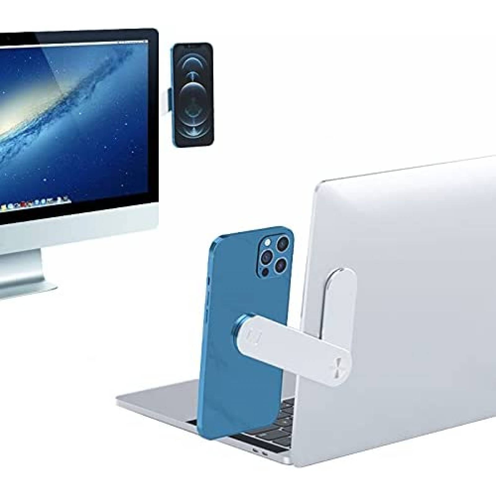 Sujetador de Laptop Magnetico DKYU para Celular -Plata