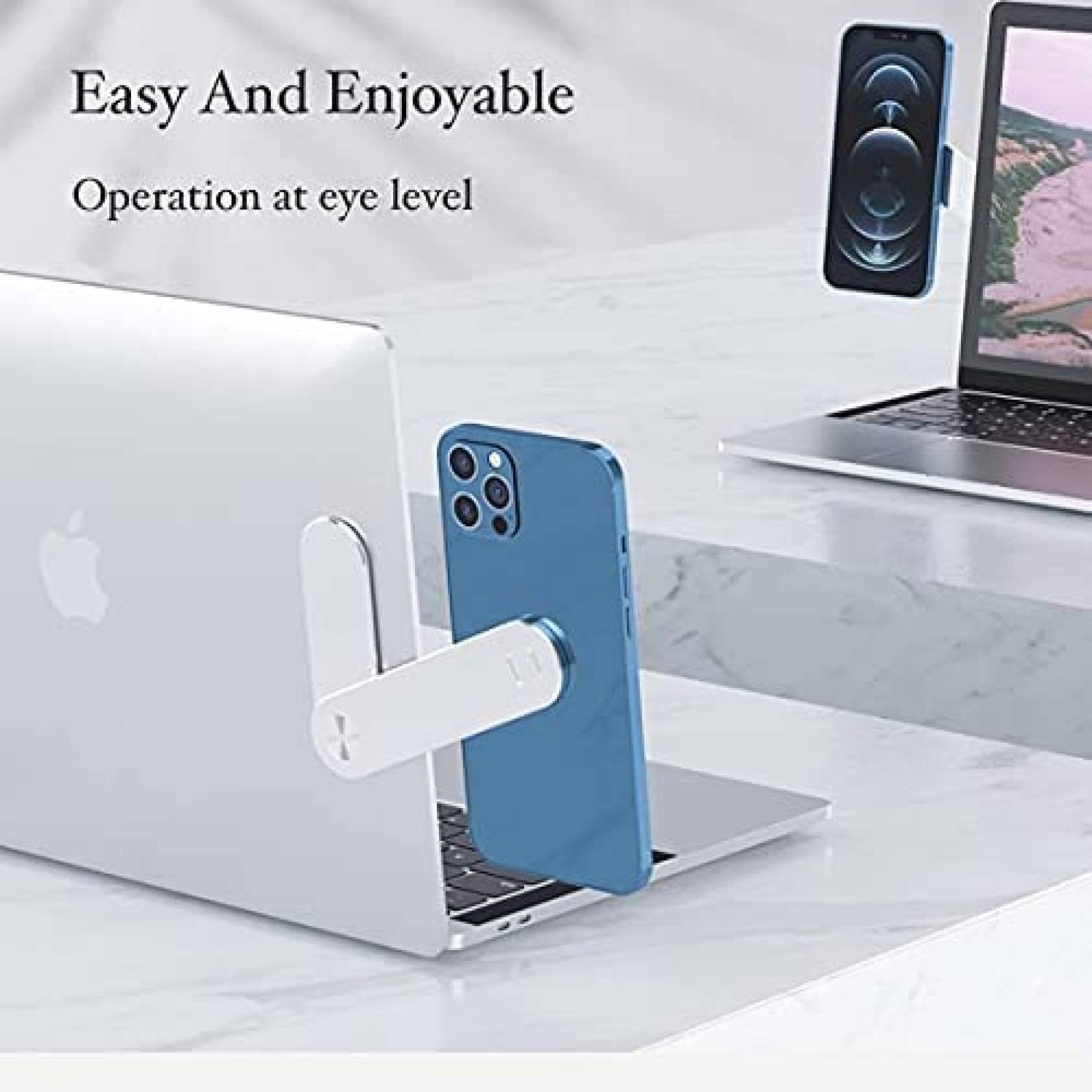 Sujetador de Laptop Magnetico DKYU para Celular -Plata