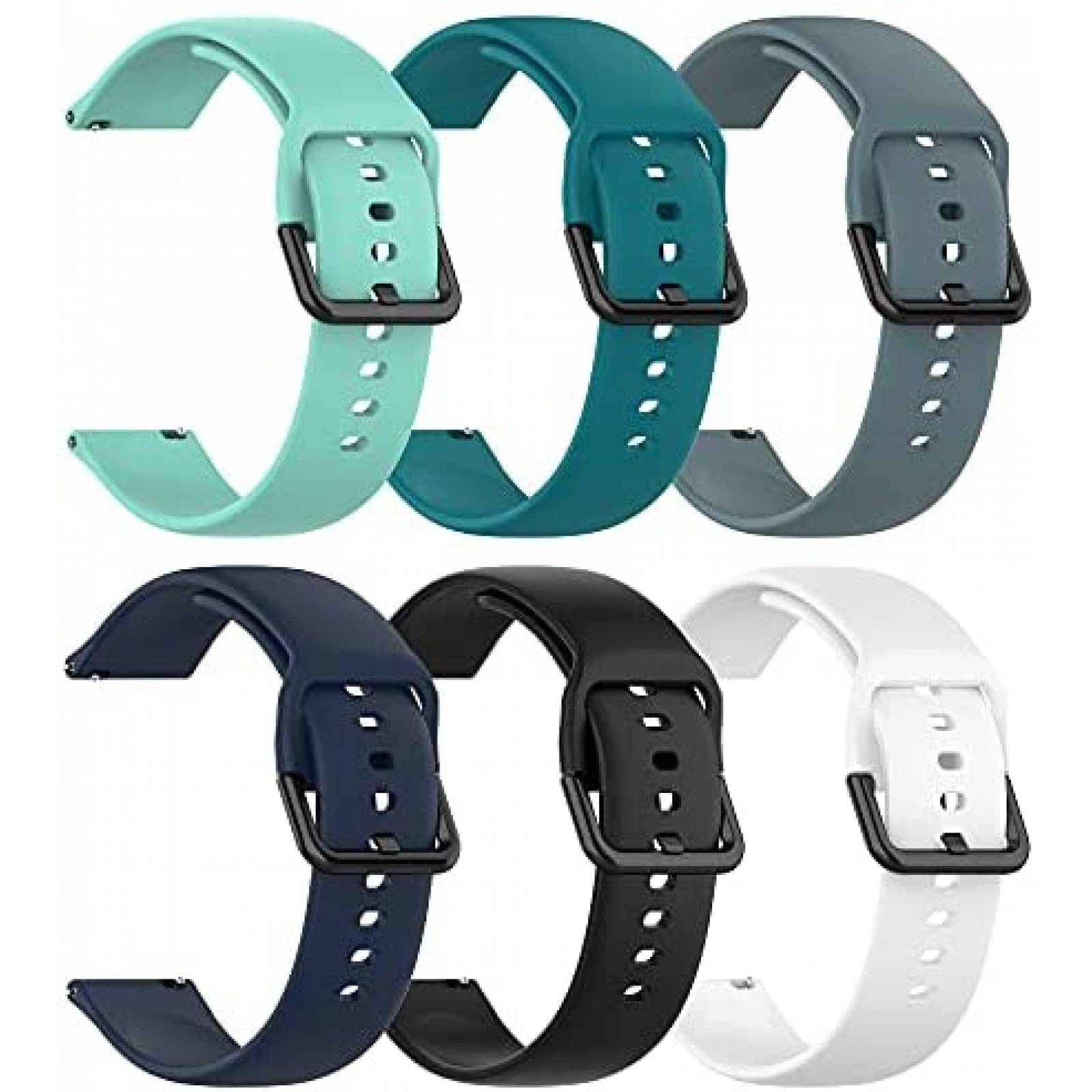 Correa smartwatch ECSEM Veryfitpro Silicon Unisex -Negro