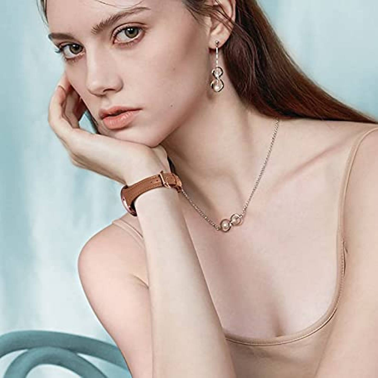 Correa para Samsung Active 2 y 4 Watch GEAK de piel -Marron