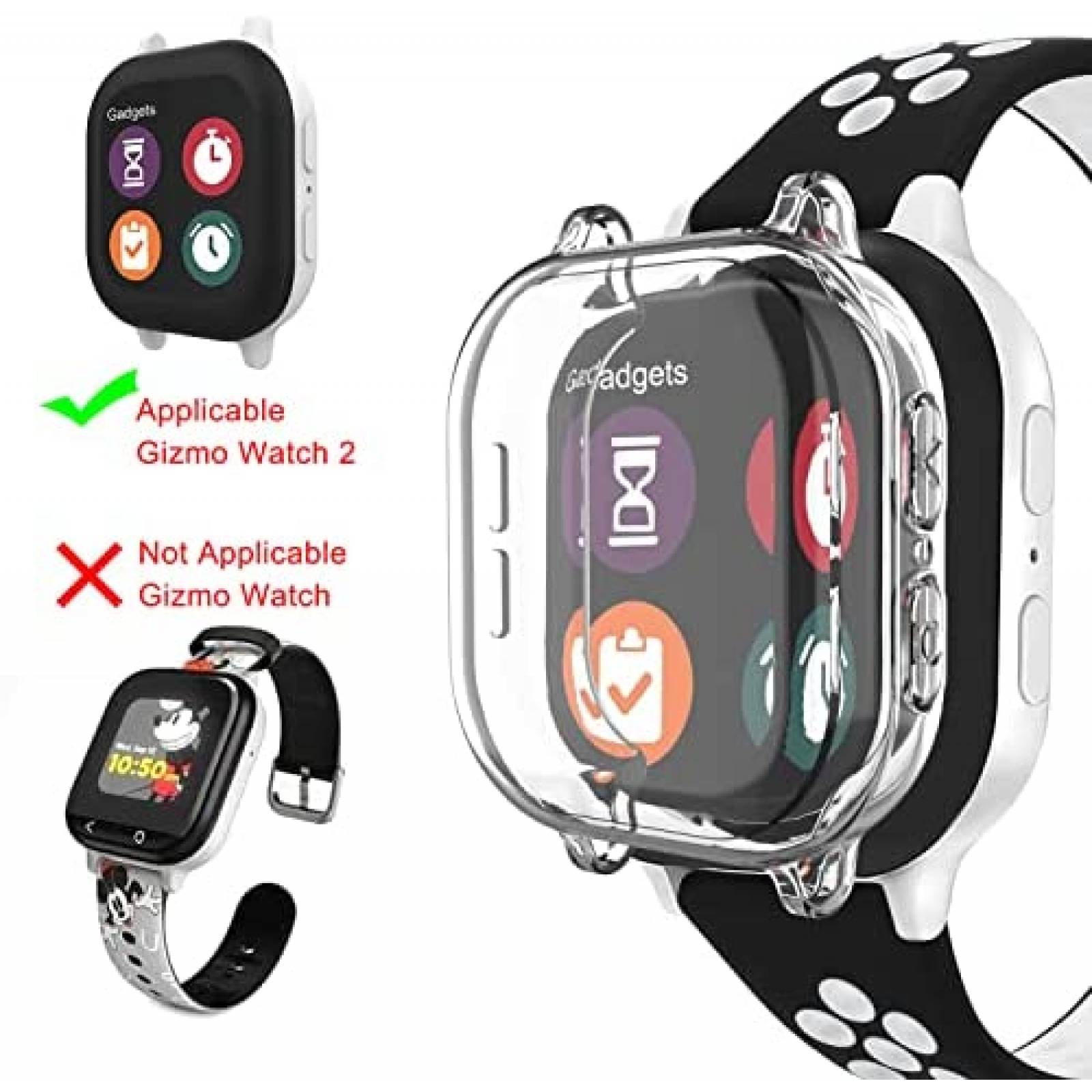 Carcaza smartwatch GEORDGY Gizmo Watch 2 Resistente TPU