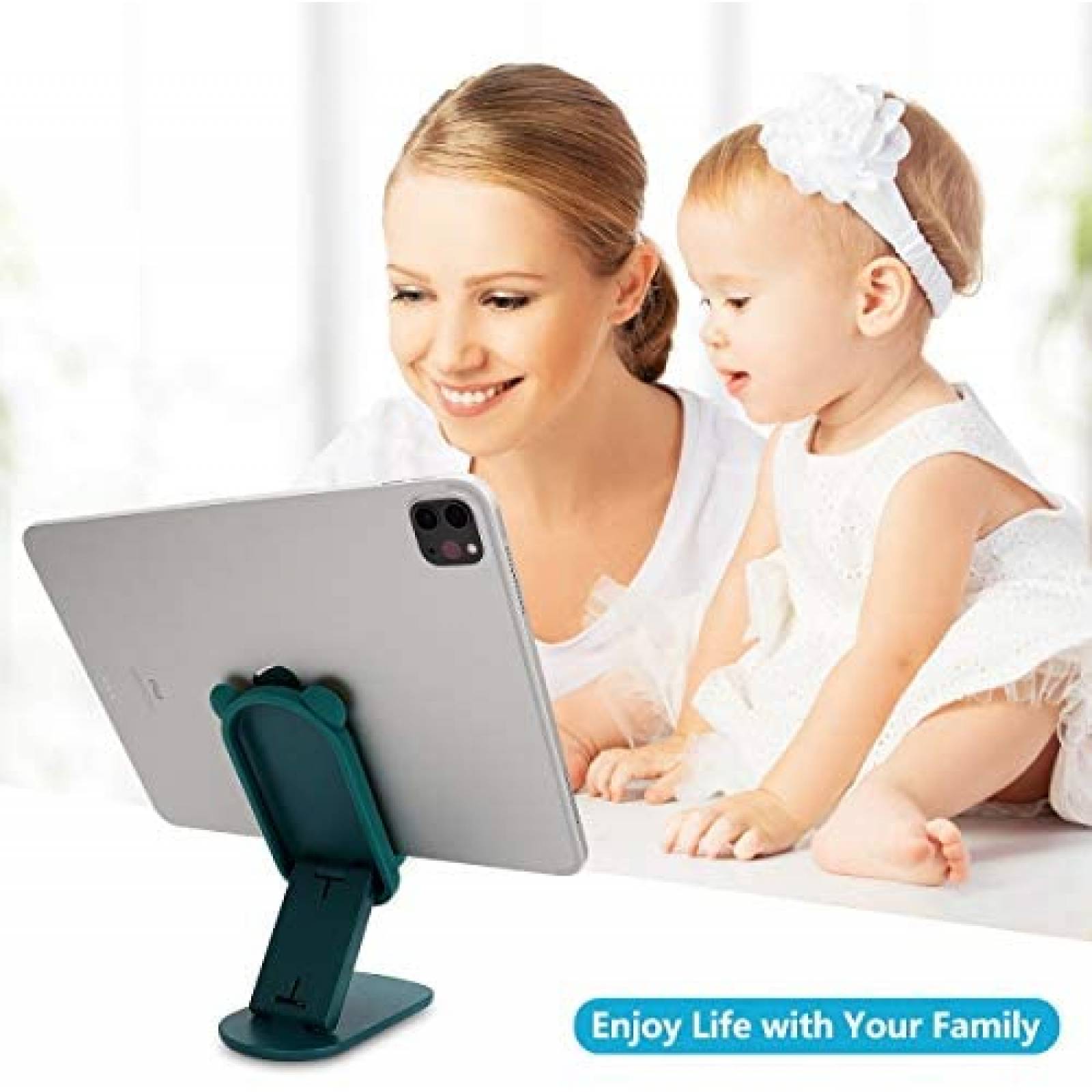 Soporte para Celular Gihaoom Oso Enojado Silicon -Turquesa