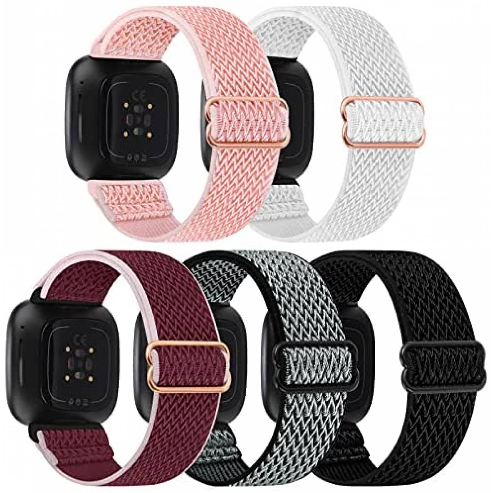 Paquete Correas GrTrees 5pzas para Fitbit Versa 3/Sense