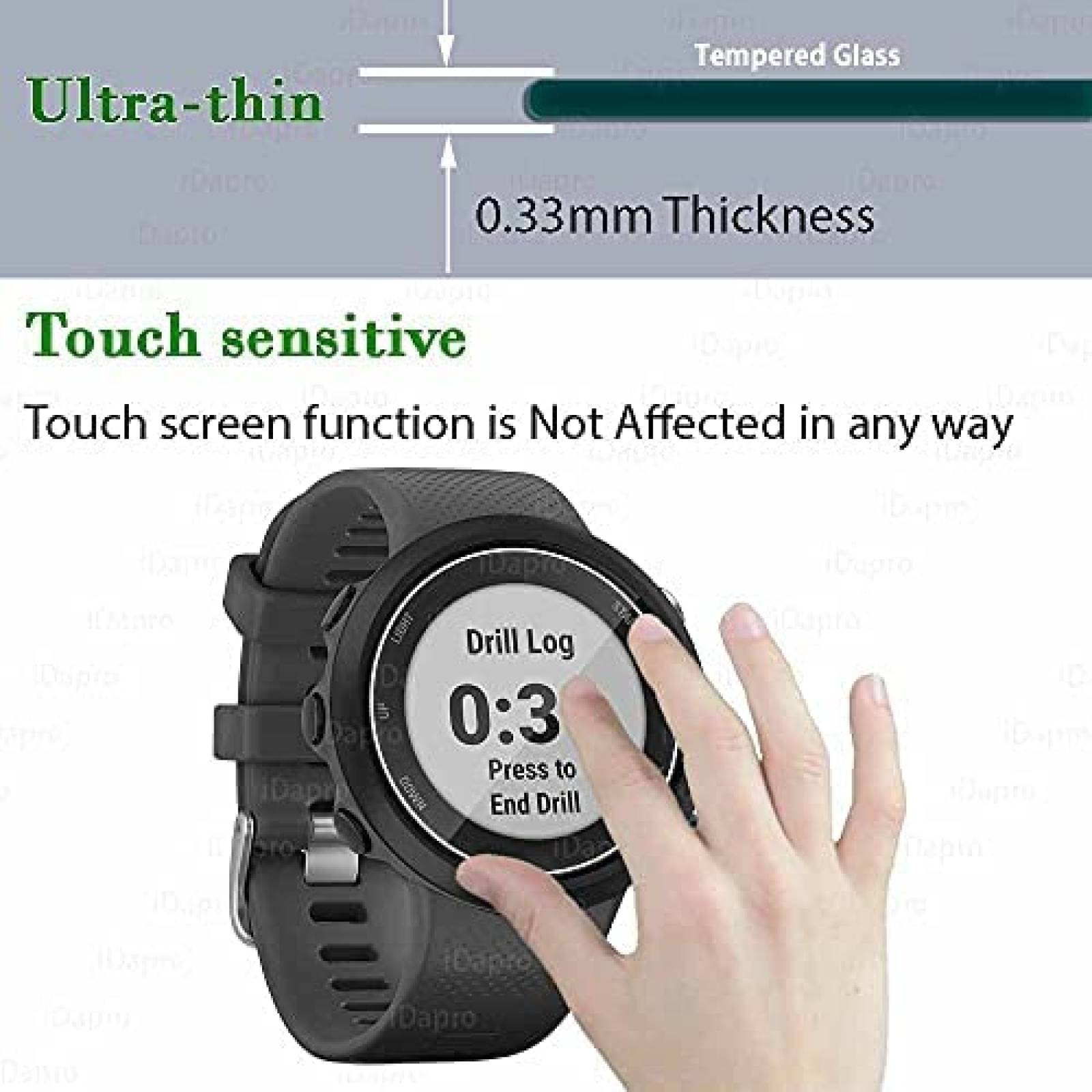 Protector de pantalla iDaPro para Garmin Fenix 6 6 Pro 4 pzs