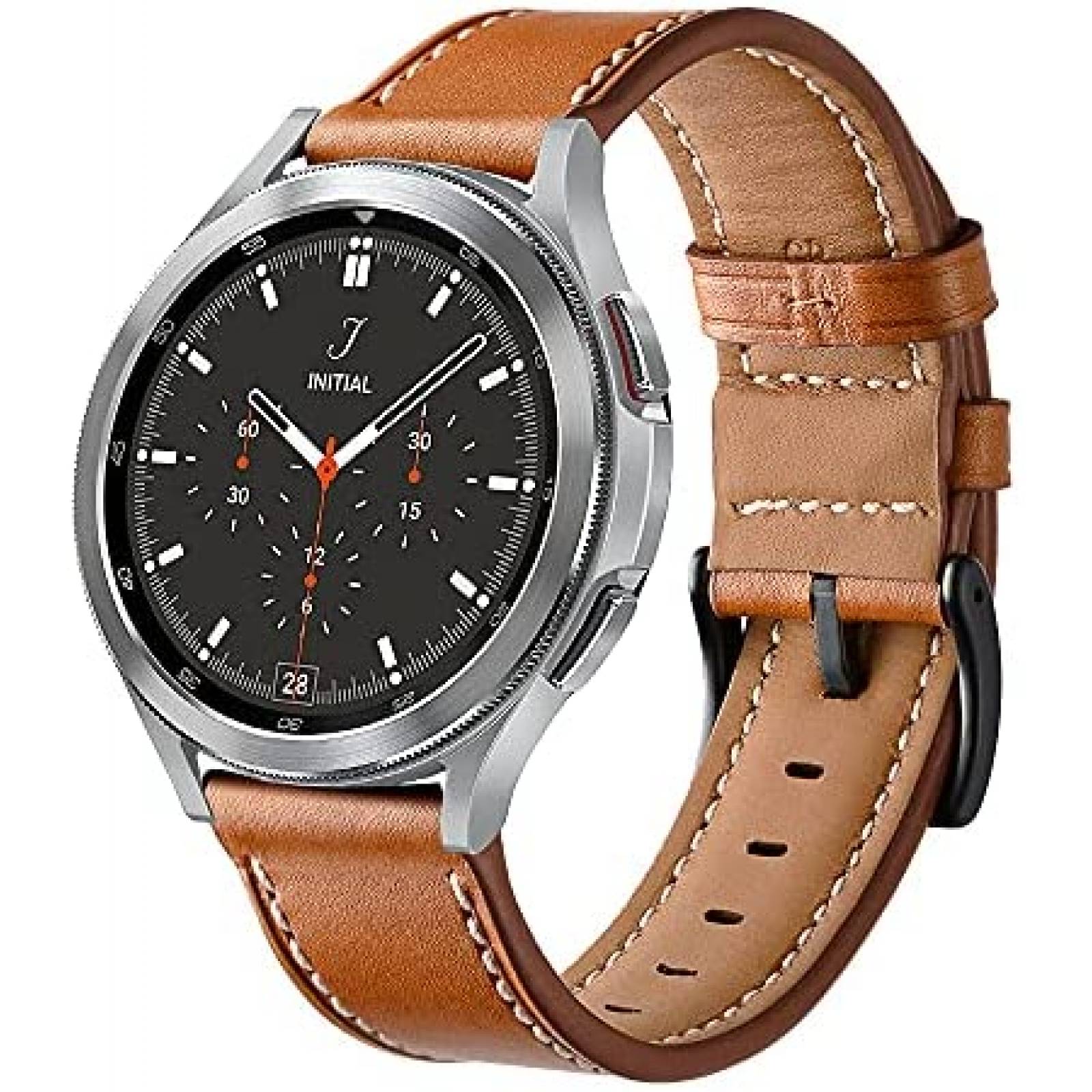 Correa cuero galaxy discount watch