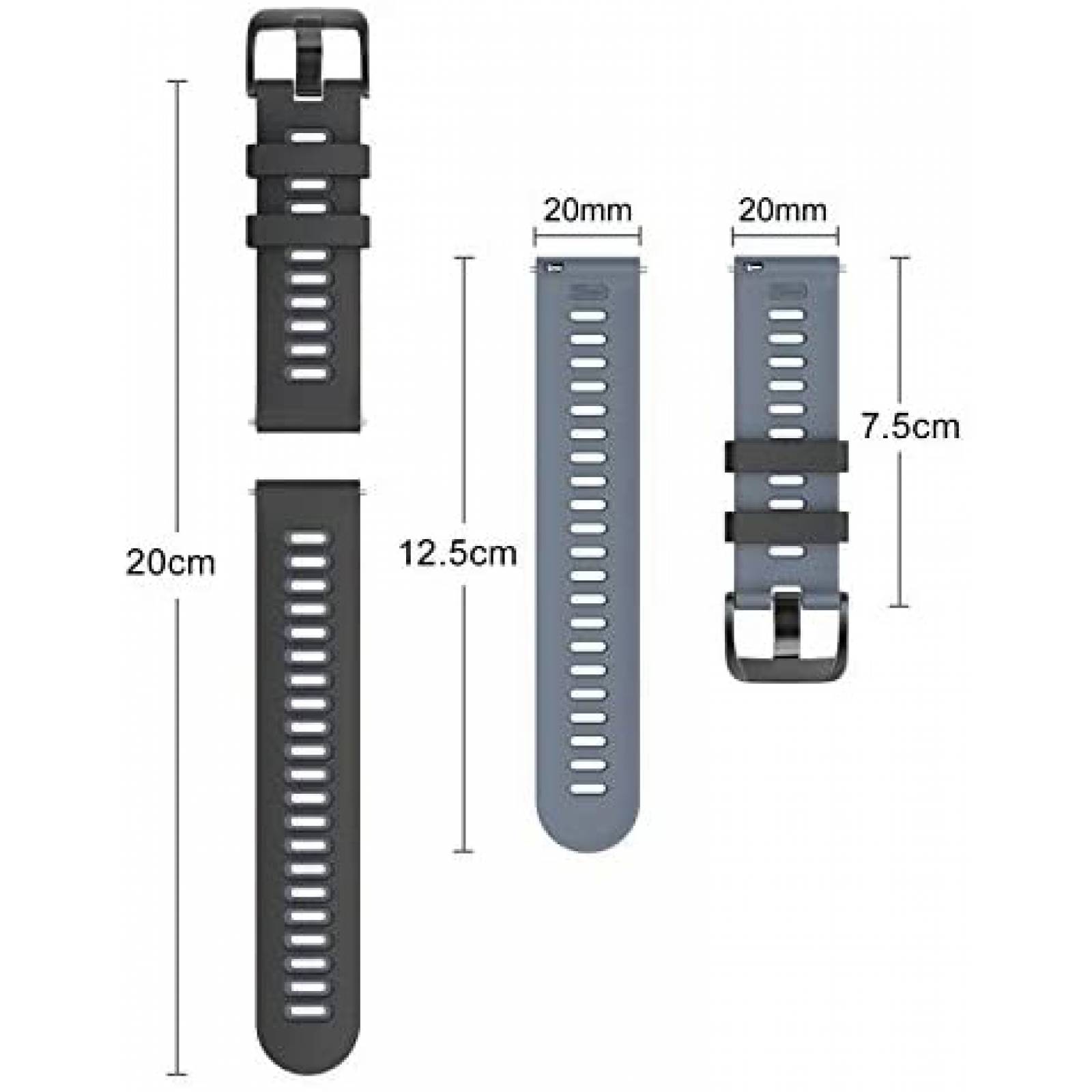 Correa ISABAKE para Samsung Gear S3 Frontier -Negro