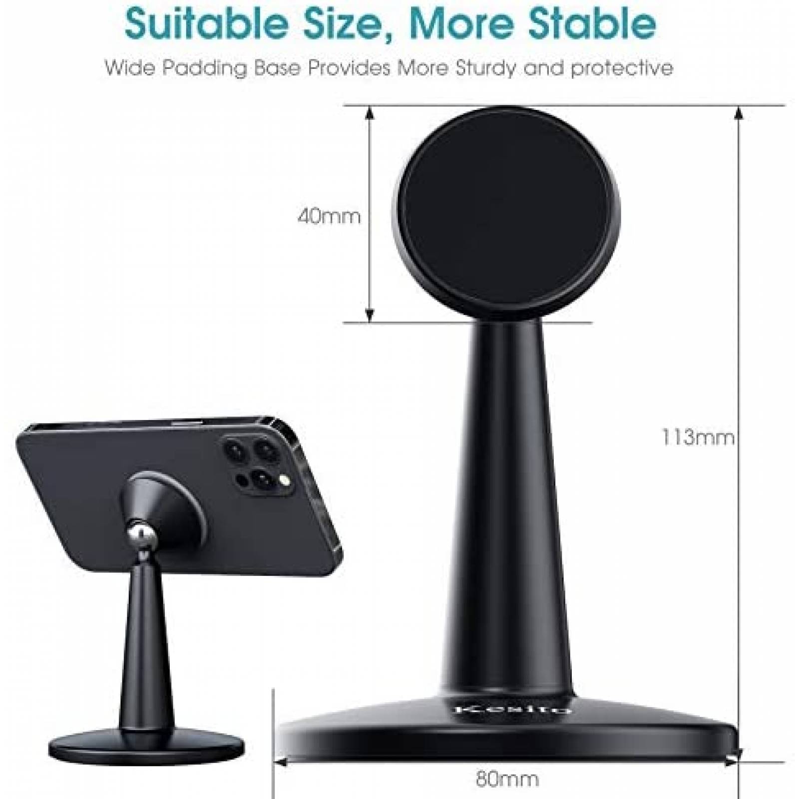 Soporte Kesito Magnetico De Escritorio Para Celular -Negro