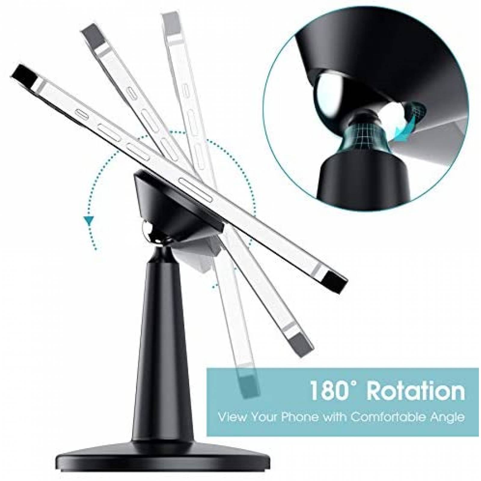 Soporte Kesito Magnetico De Escritorio Para Celular -Negro