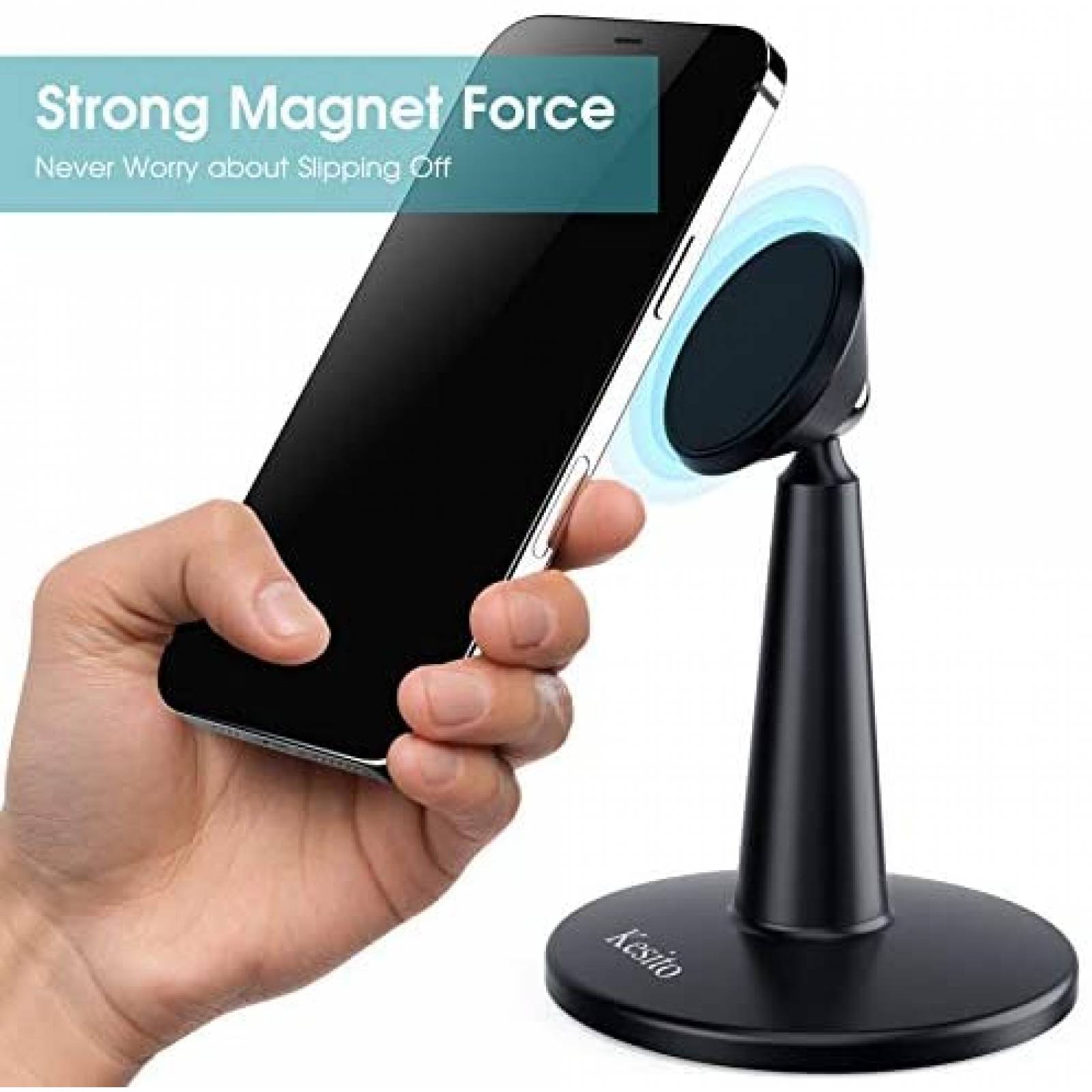 Soporte Kesito Magnetico De Escritorio Para Celular -Negro