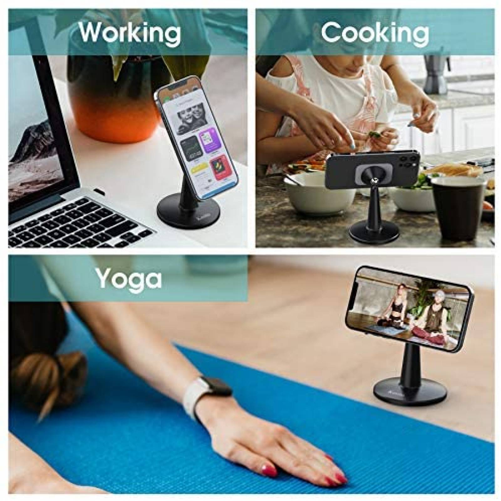 Soporte Kesito Magnetico De Escritorio Para Celular -Negro