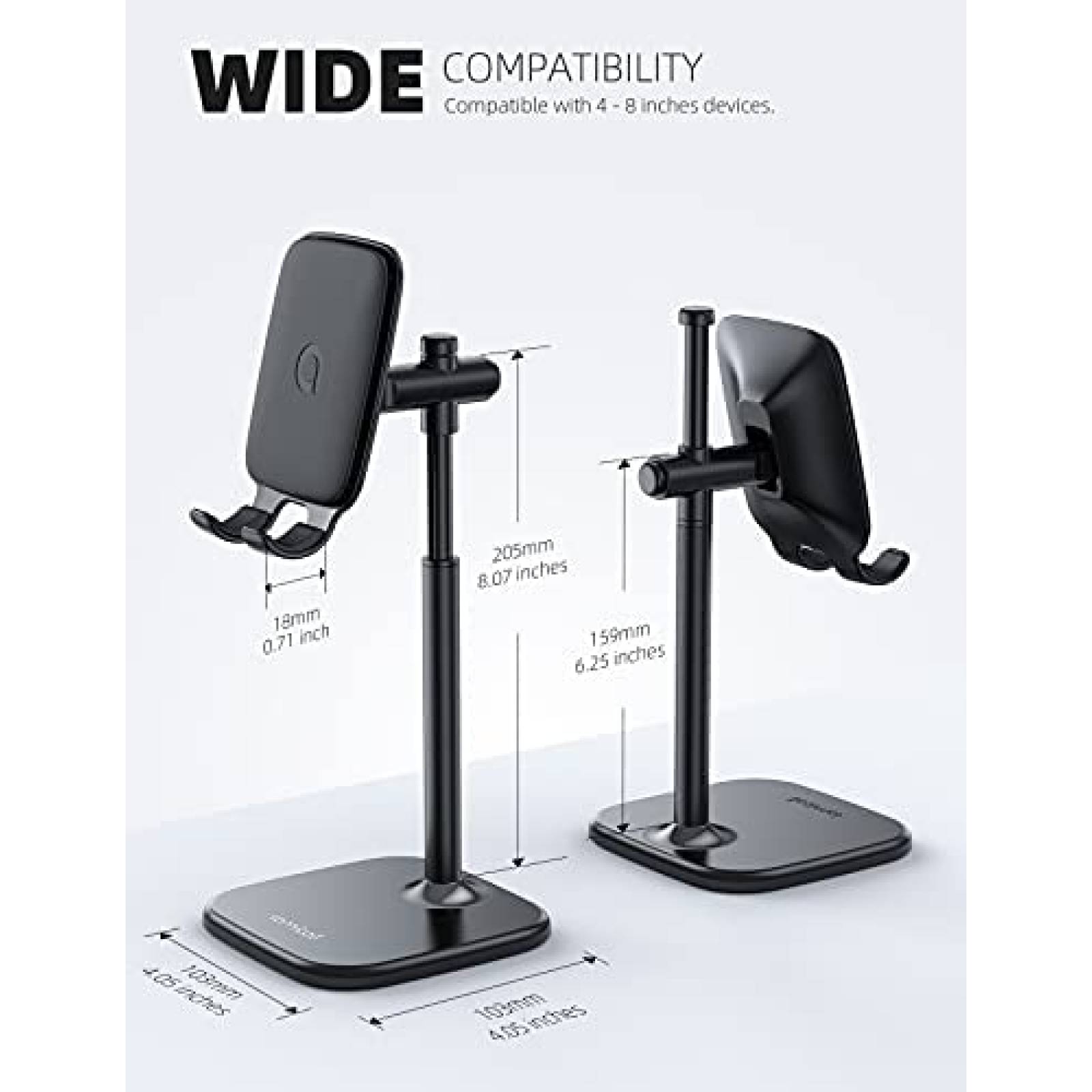 Soporte para Celular Lamicall de Altura Ajustable -Negro