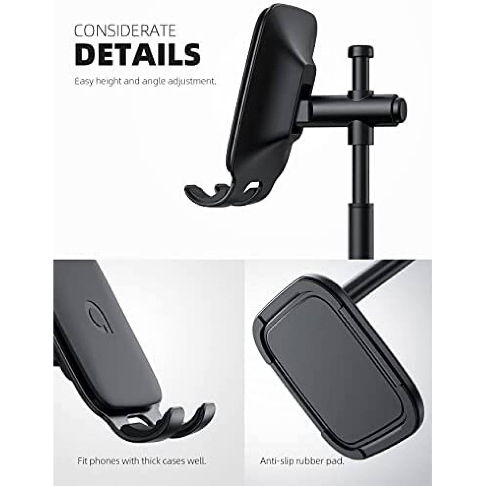 Soporte para Celular Lamicall de Altura Ajustable -Negro