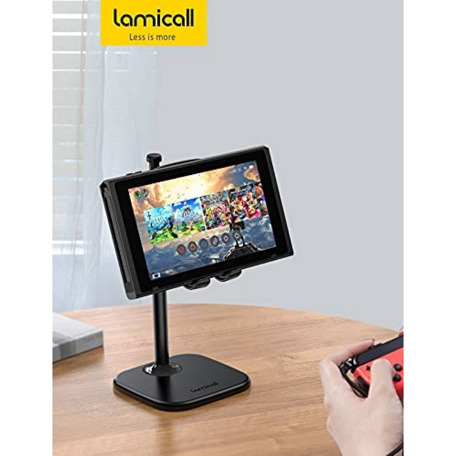 Soporte para Celular Lamicall de Altura Ajustable -Negro