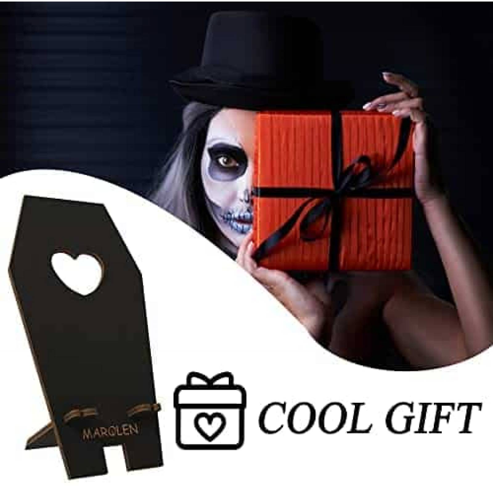 Soporte para Celular Marolen Diseo de Ataud 2pzas de Madera