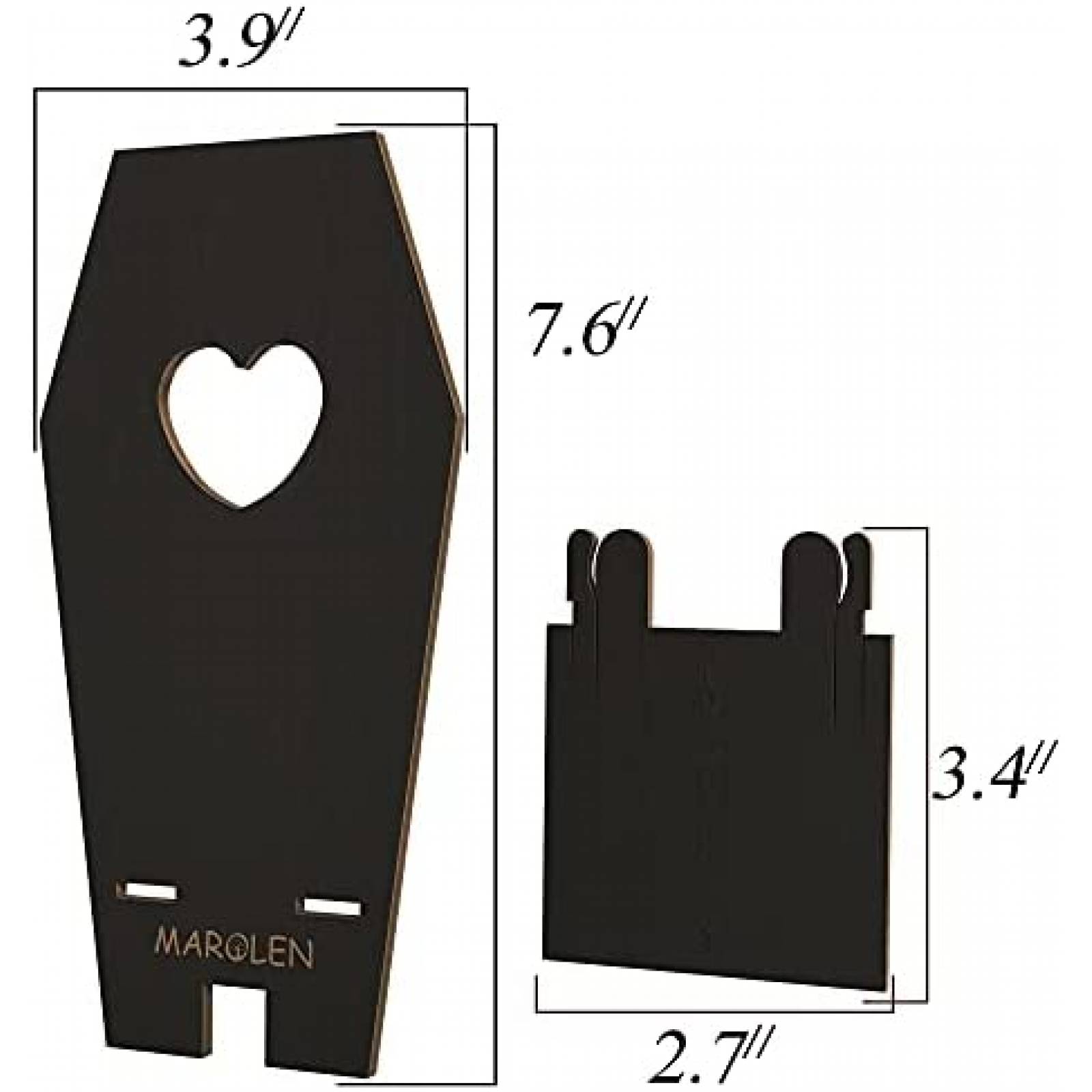 Soporte para Celular Marolen Diseo de Ataud 2pzas de Madera