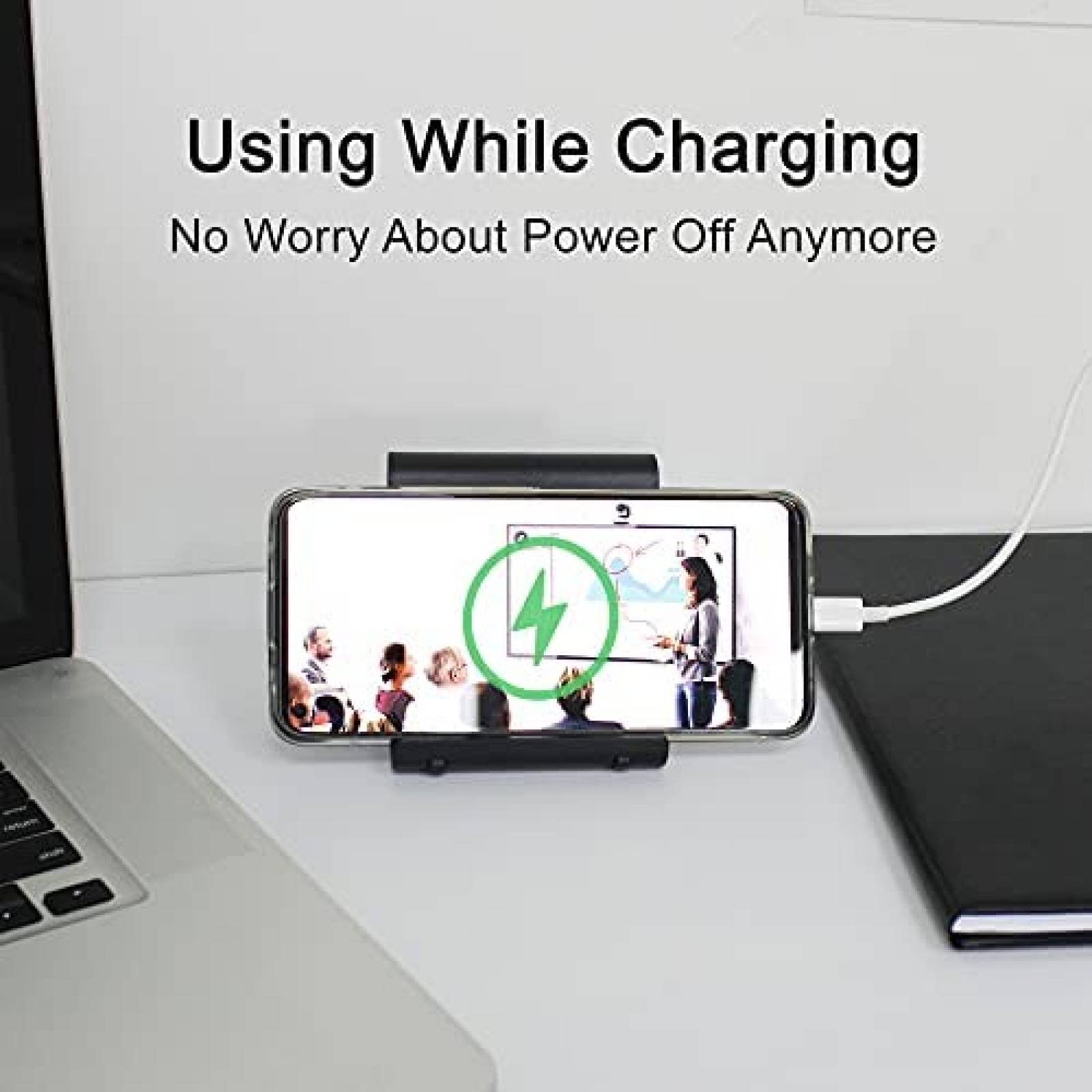 Soporte de telefono Mayten plegable universal -Negro