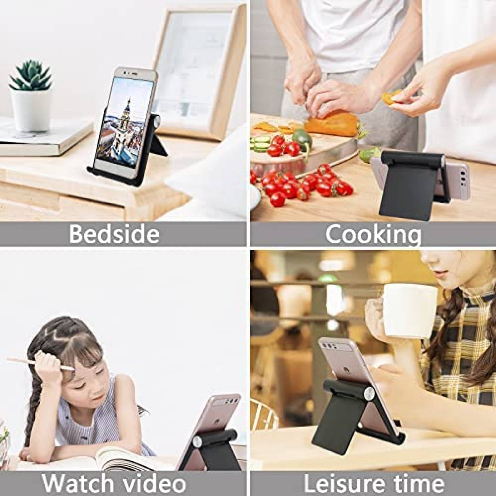 Soporte de telefono Mayten plegable universal -Negro