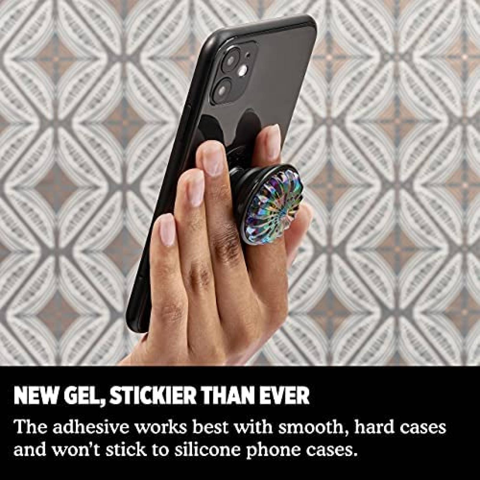 PopGrip PopSocket 805069 Arcoiris Facil de usar -Azul