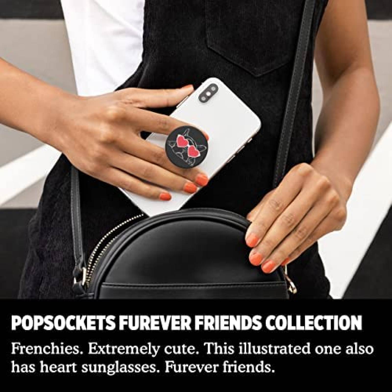 Soporte PopSockets Expandible Intercambiable -Negro