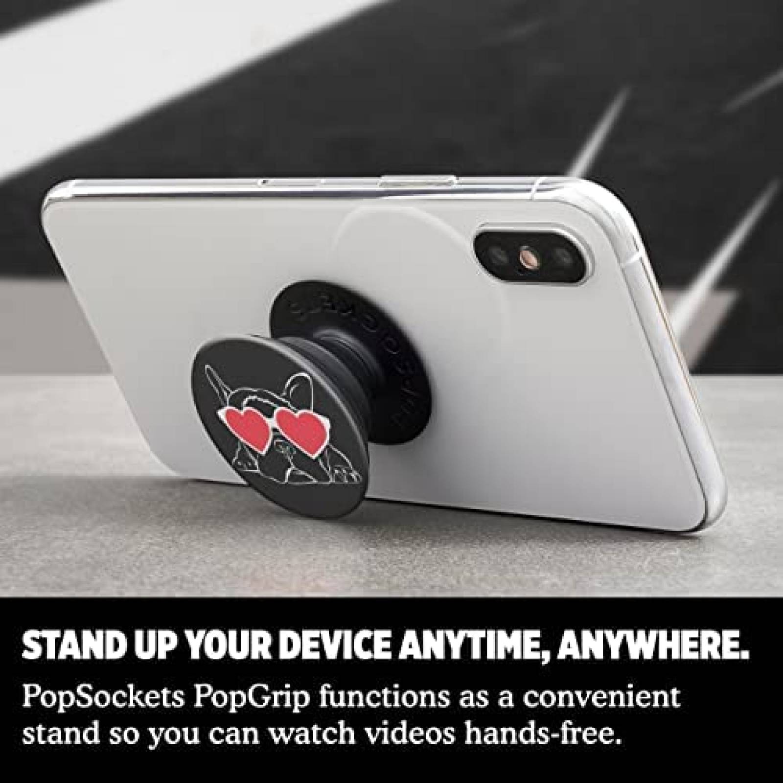 Soporte PopSockets Expandible Intercambiable -Negro