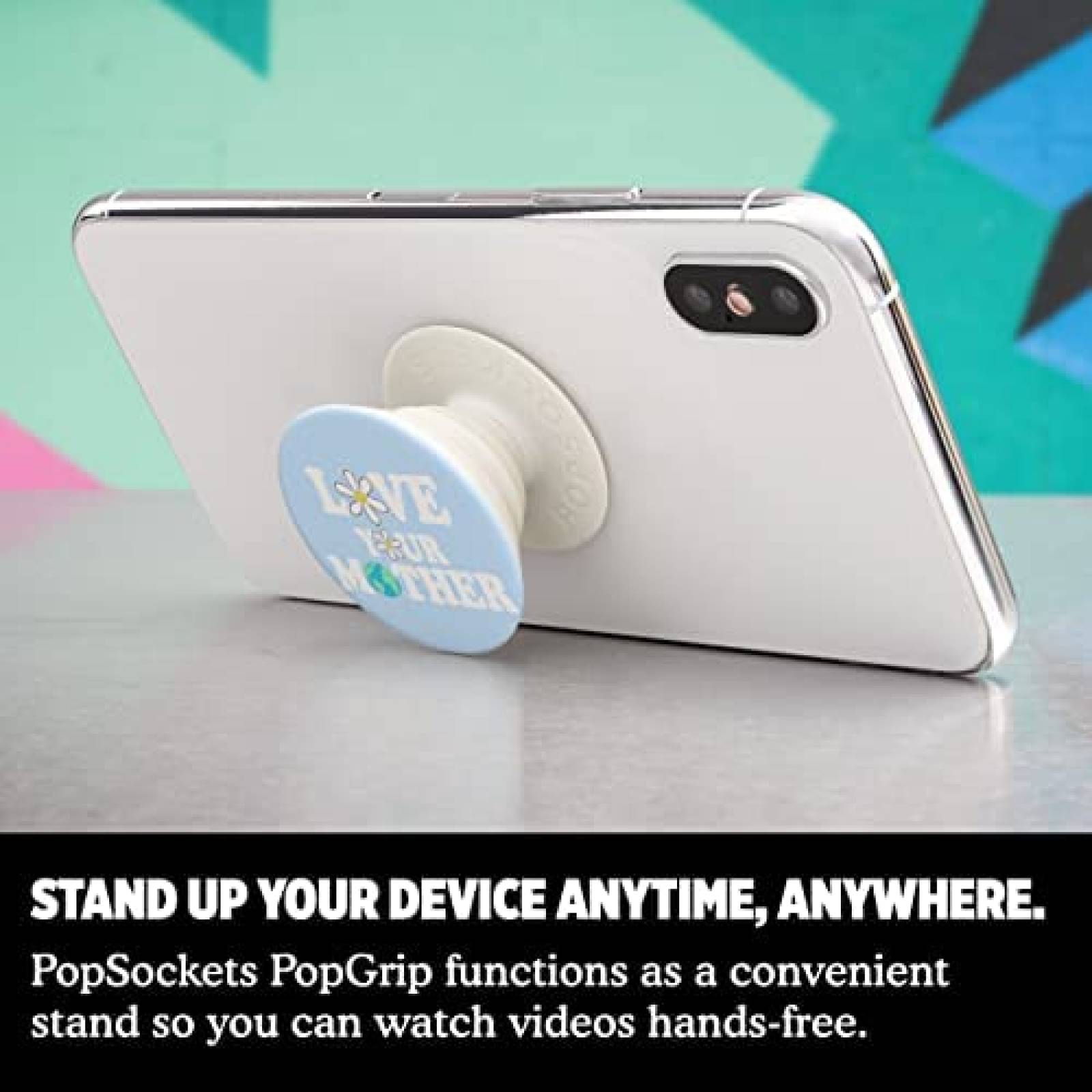 Agarre de Celular PopSockets PopGrip Love Your Mother -Azul