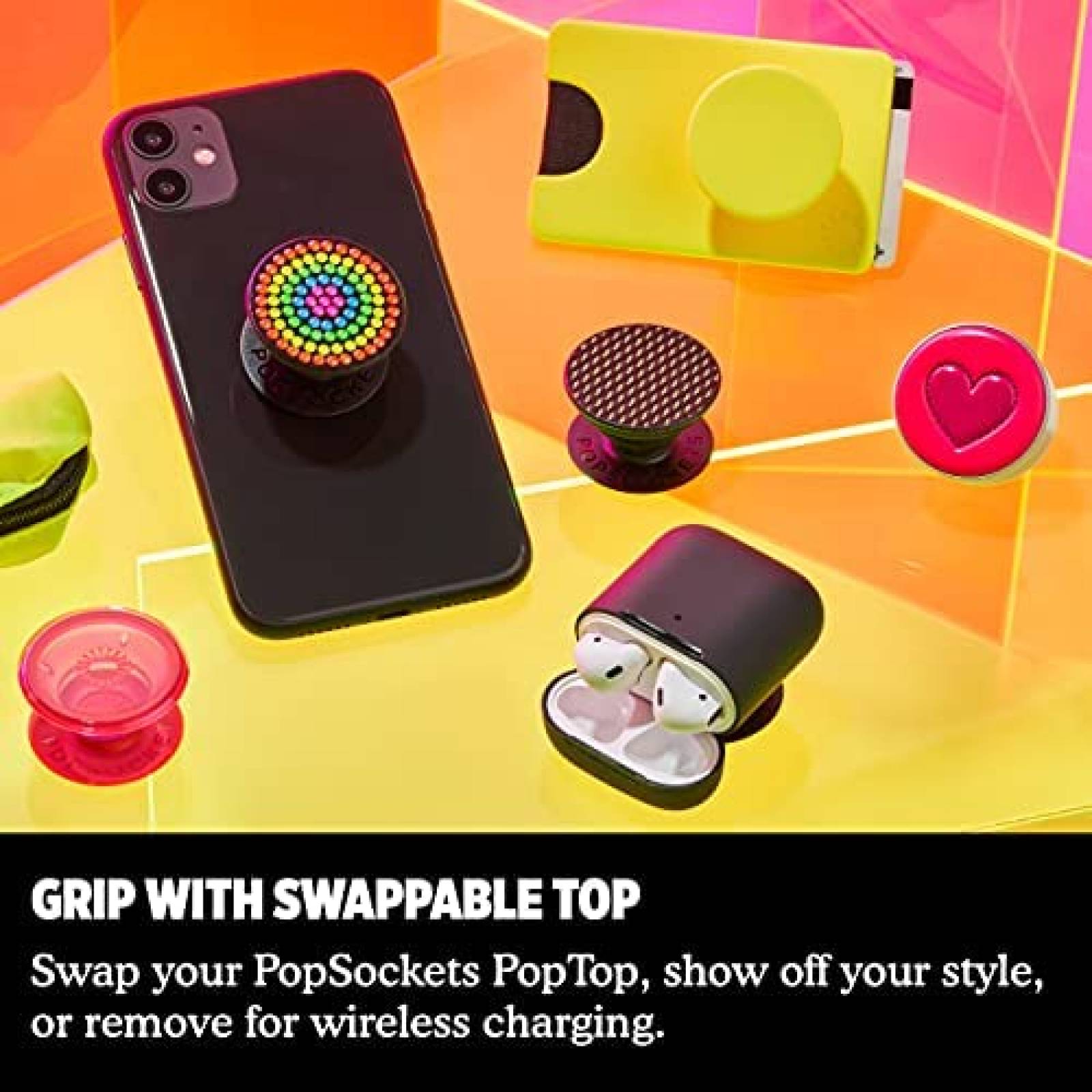 Agarrador para Celular PopSockets PopGrip -Rosa/Azul