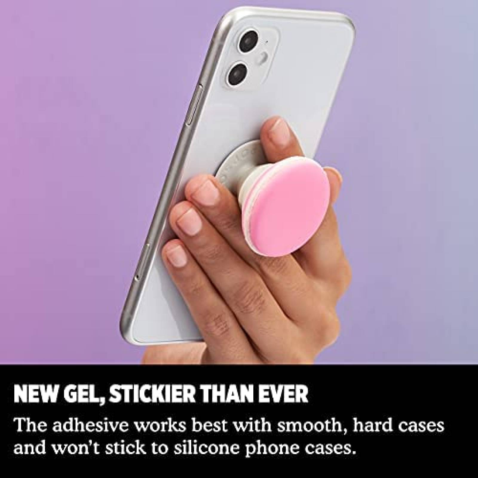 Soporte de celular PopSockets PopGrip intercambiable -Rosa