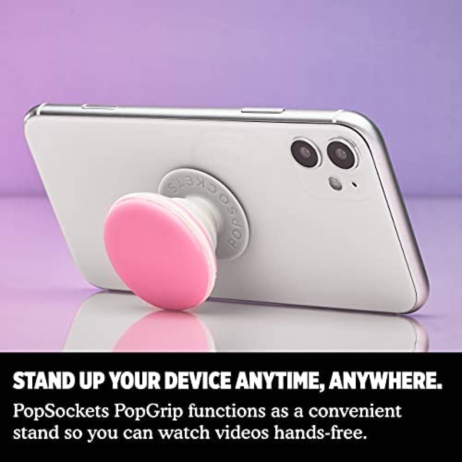 Soporte de celular PopSockets PopGrip intercambiable -Rosa