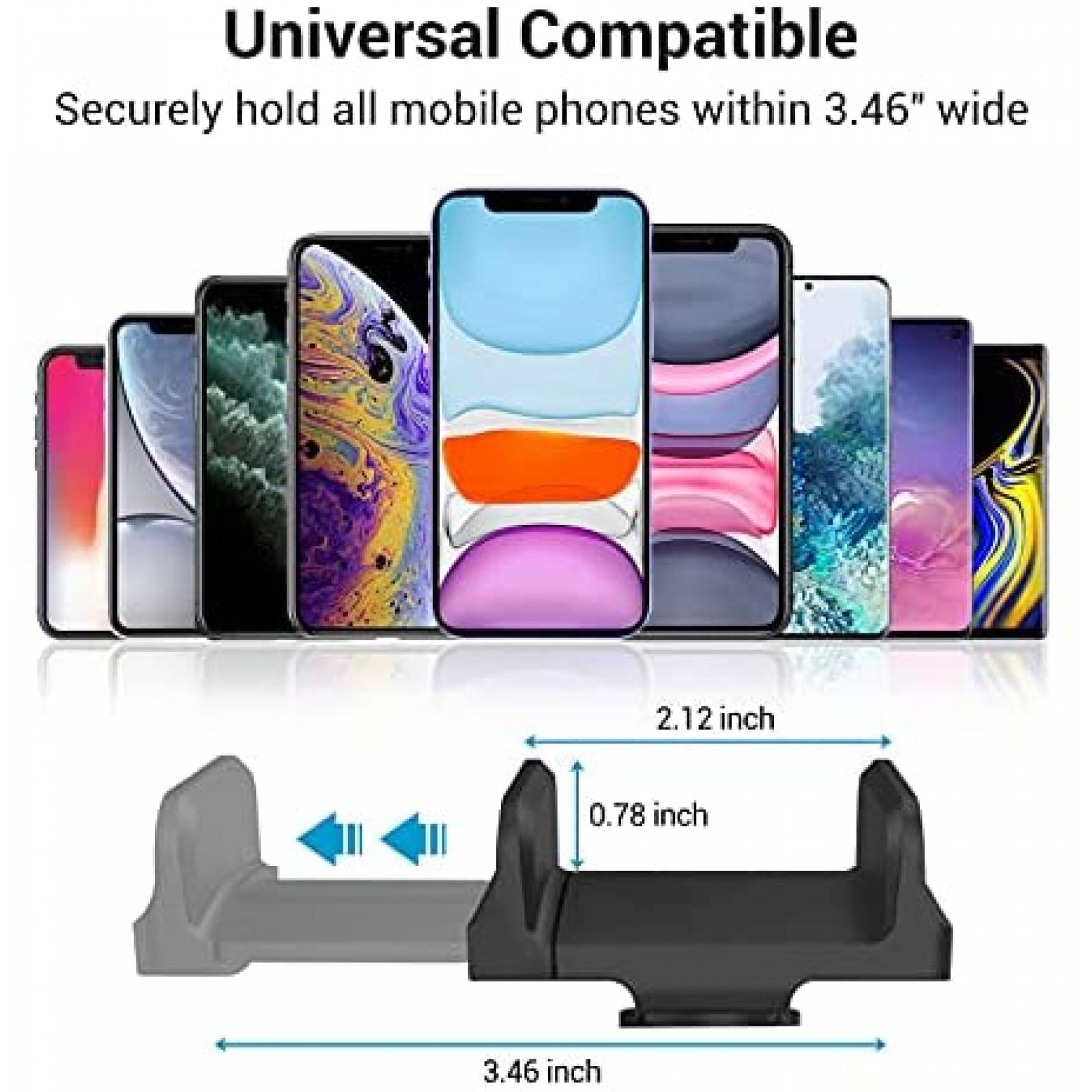 Soporte de microfono QIAYA para celular giratorio de 360