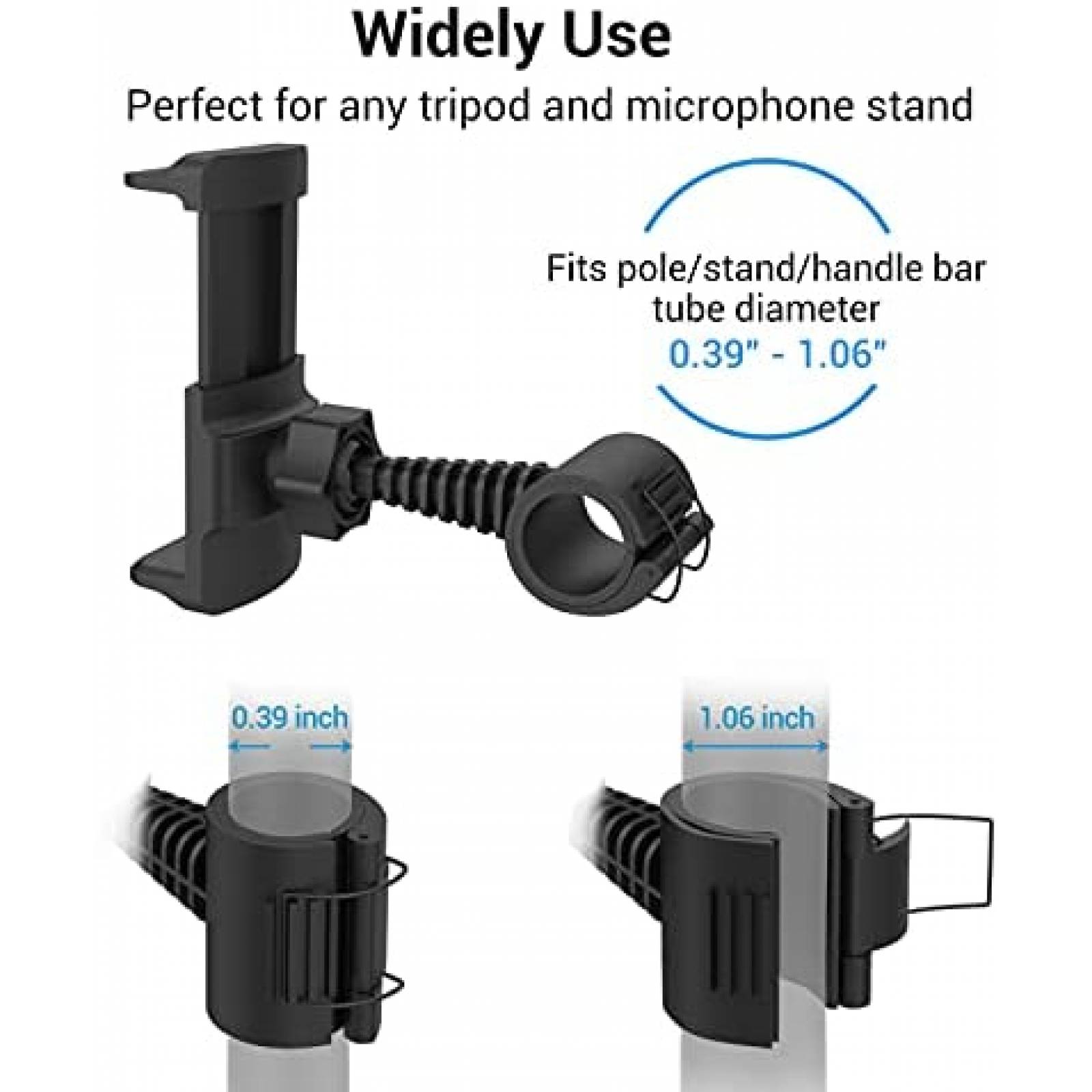 Soporte de microfono QIAYA para celular giratorio de 360