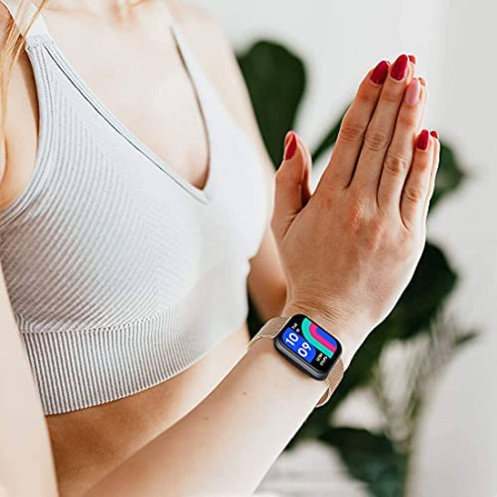 Correa de Acero Qunions para Reloj Wyze 47/1.732'' -Negro