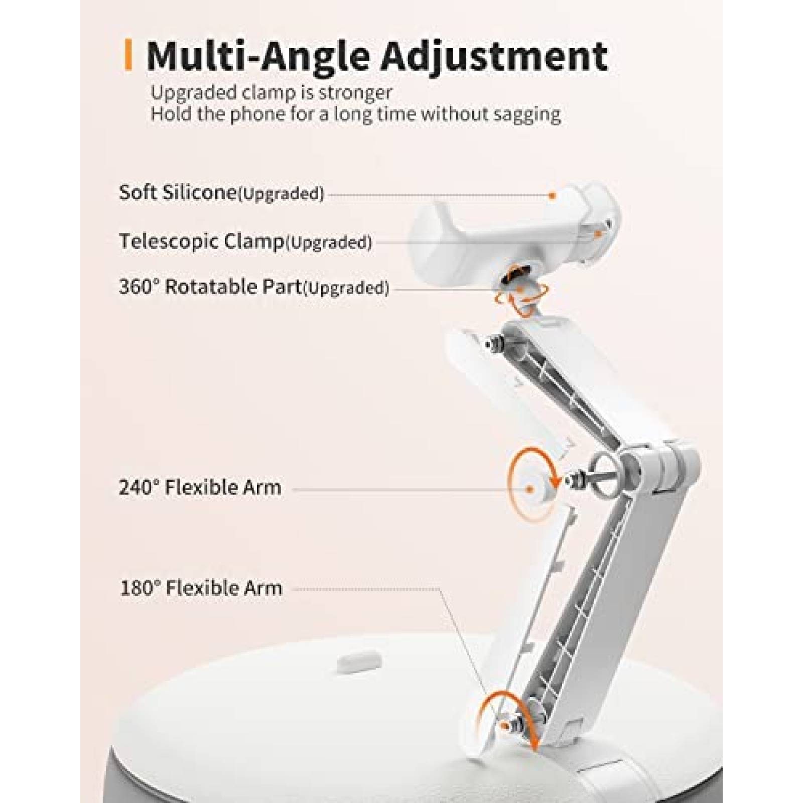 Soporte con Almohada SAIJI para Celular de 4.7-7'' -Gris