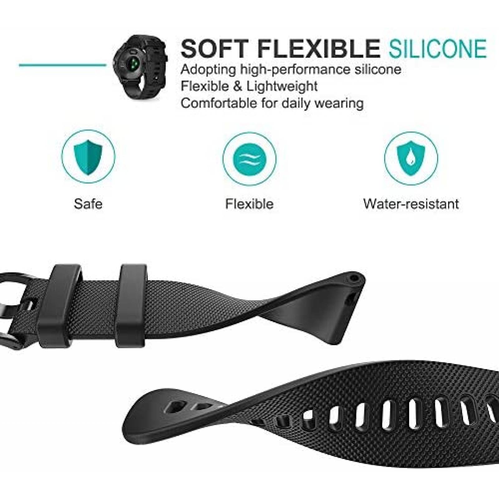Correas TUSITA 4pzas de Silicona para Reloj Inteligente