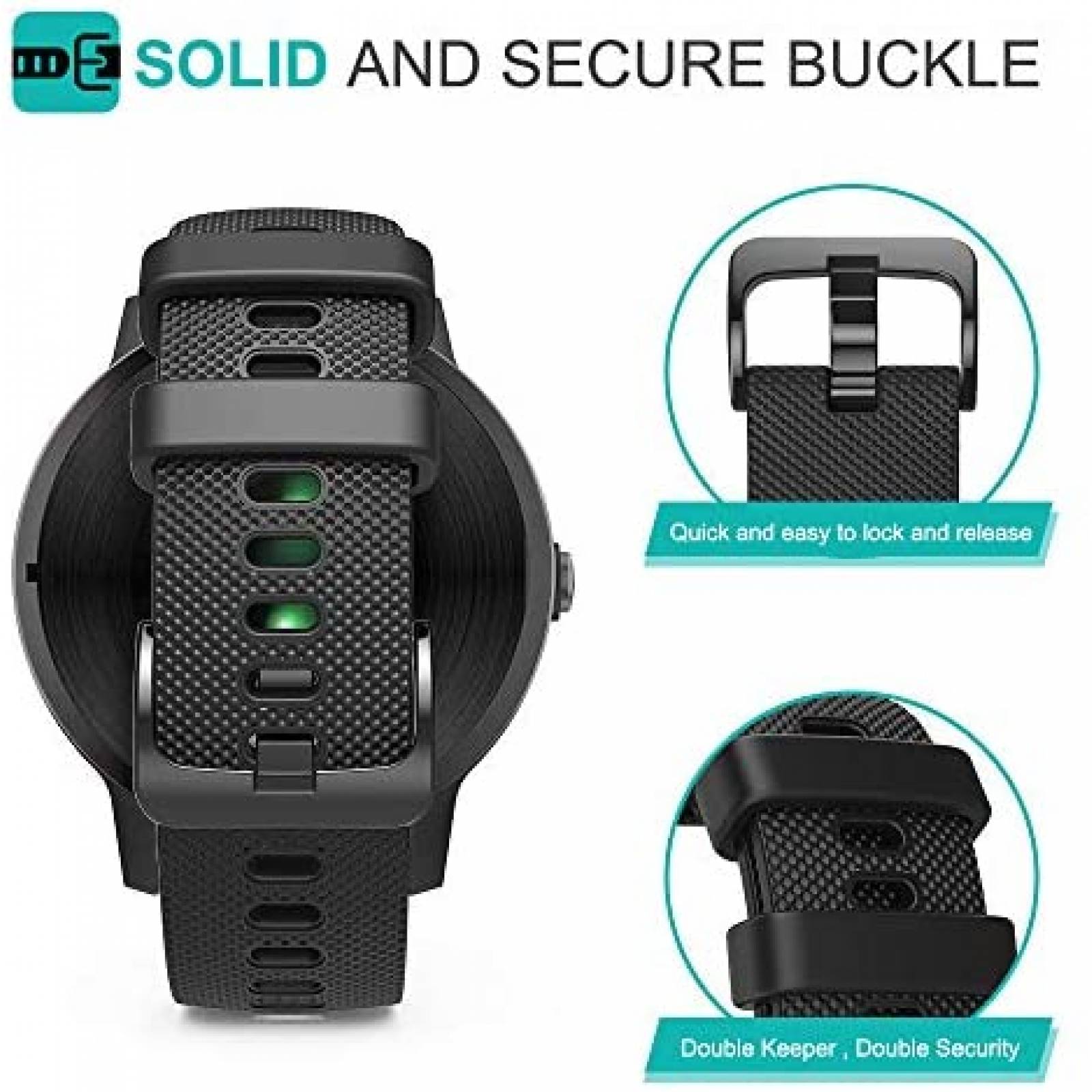 Correas TUSITA 4pzas de Silicona para Reloj Inteligente