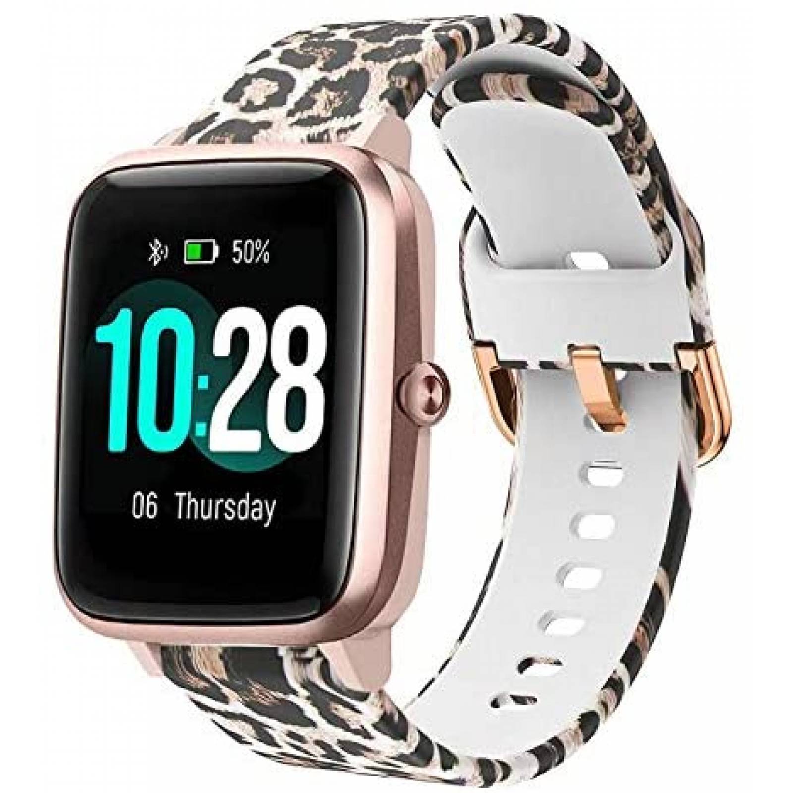 Correa para Veryfitpro ViCRiOR Leopardo de silicon -Rosa