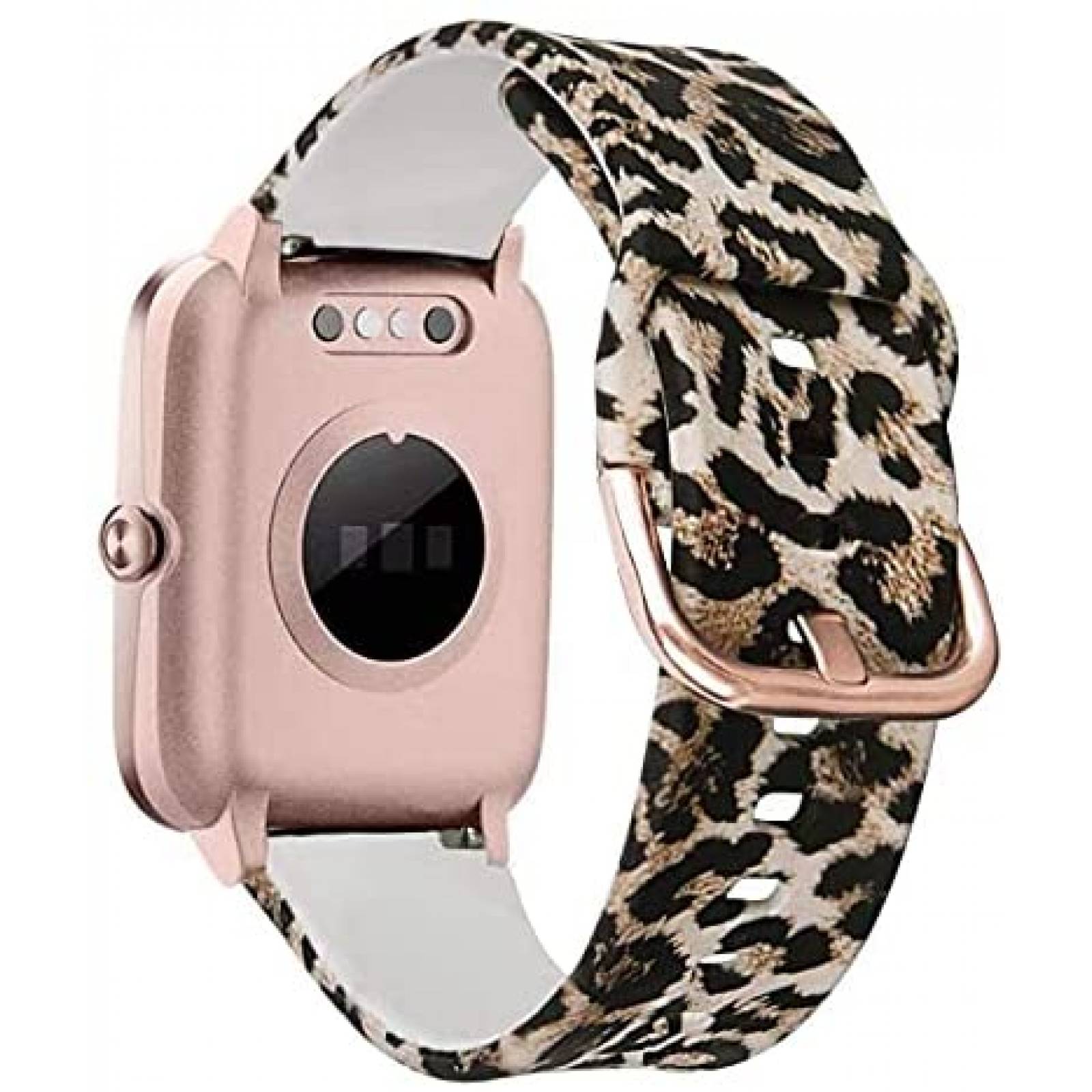 Correa para Veryfitpro ViCRiOR Leopardo de silicon -Rosa