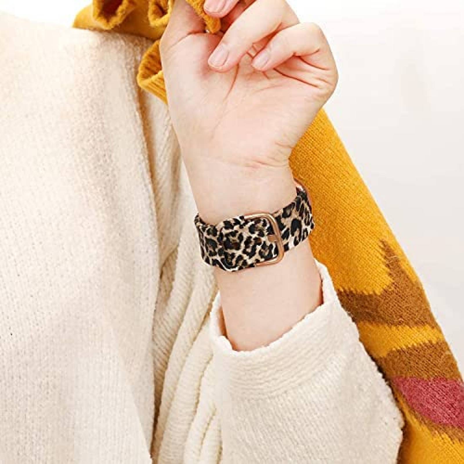 Correa para Veryfitpro ViCRiOR Leopardo de silicon -Rosa