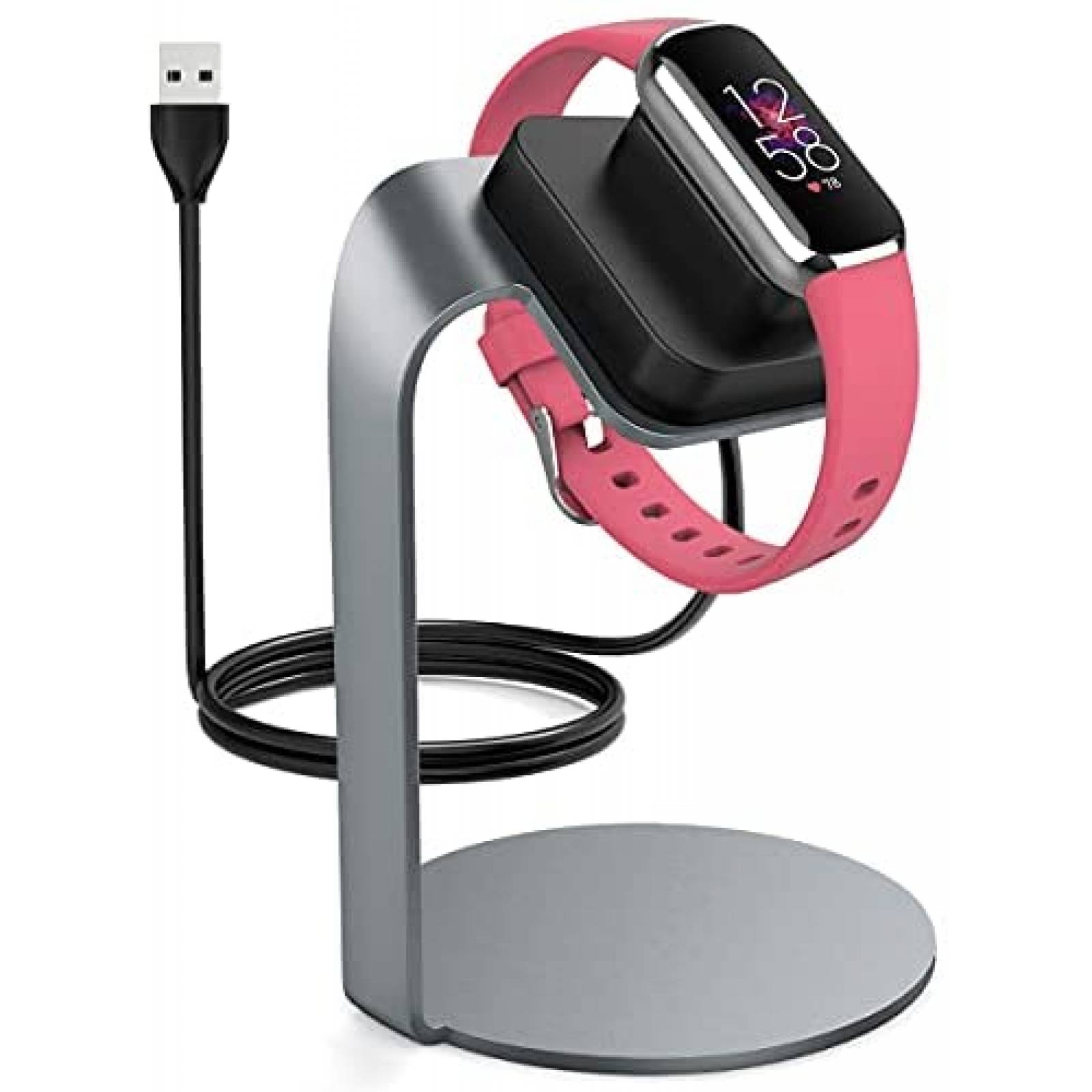 Cargador smartwatch Voakod Fitbit Luxe Compatible Aluminio