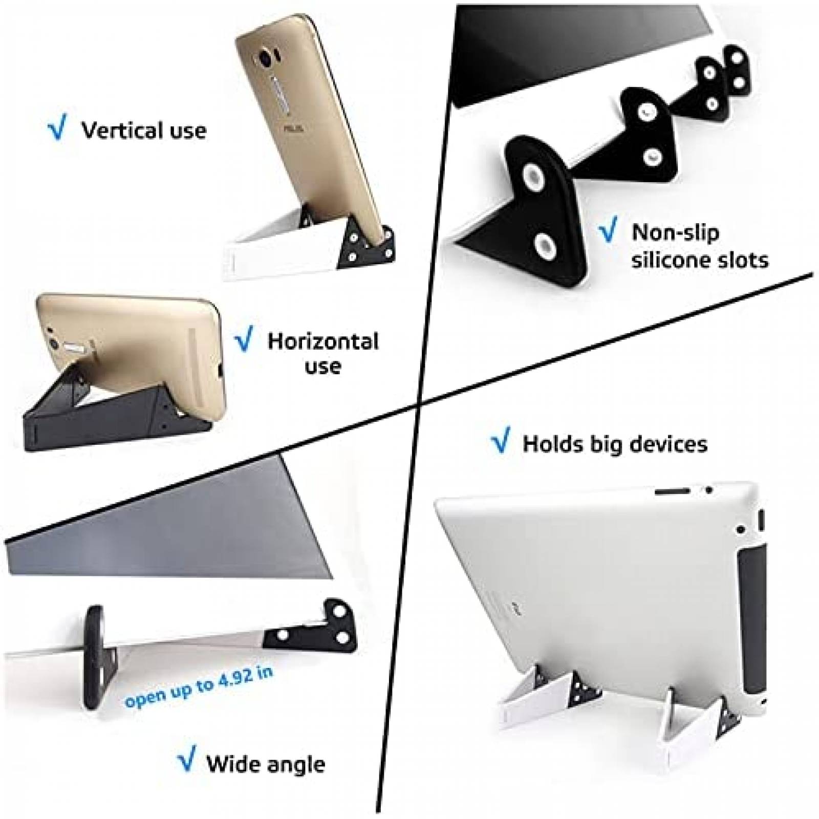 Soporte para celular VOVIGGOL 8 unidades portatil plegable