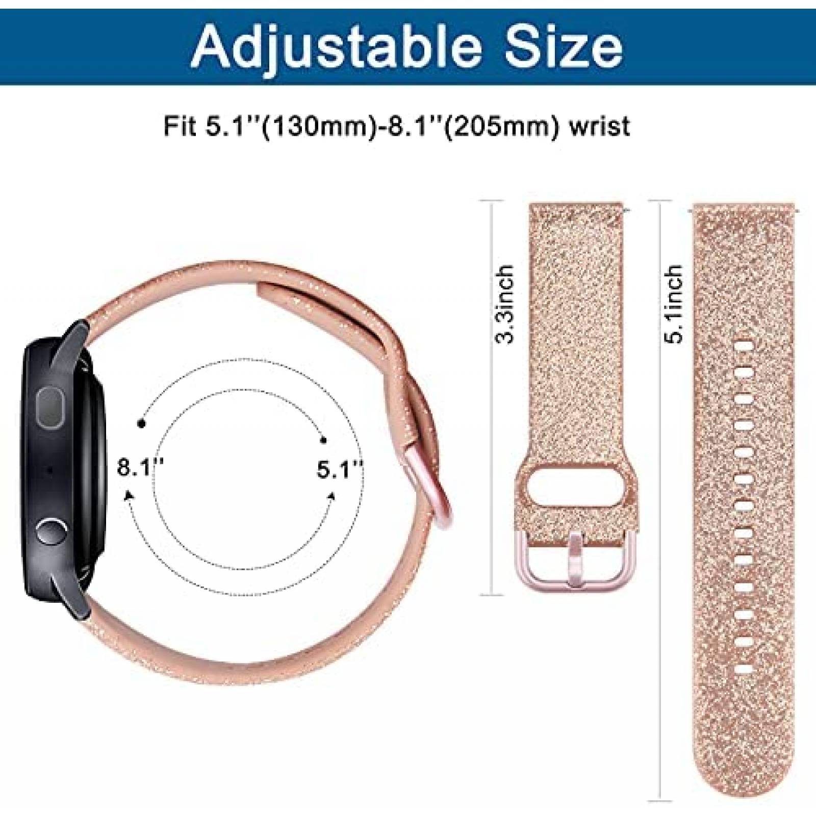 Correas Wanme 4pzas de Silicona para Samsung Galaxy Watch