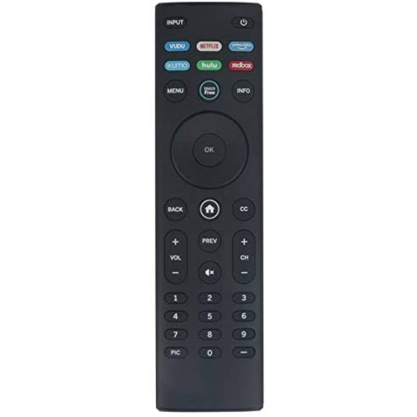 Control Remoto AIDITIYMI XRT140 para TV Vizio Serie V -Negro