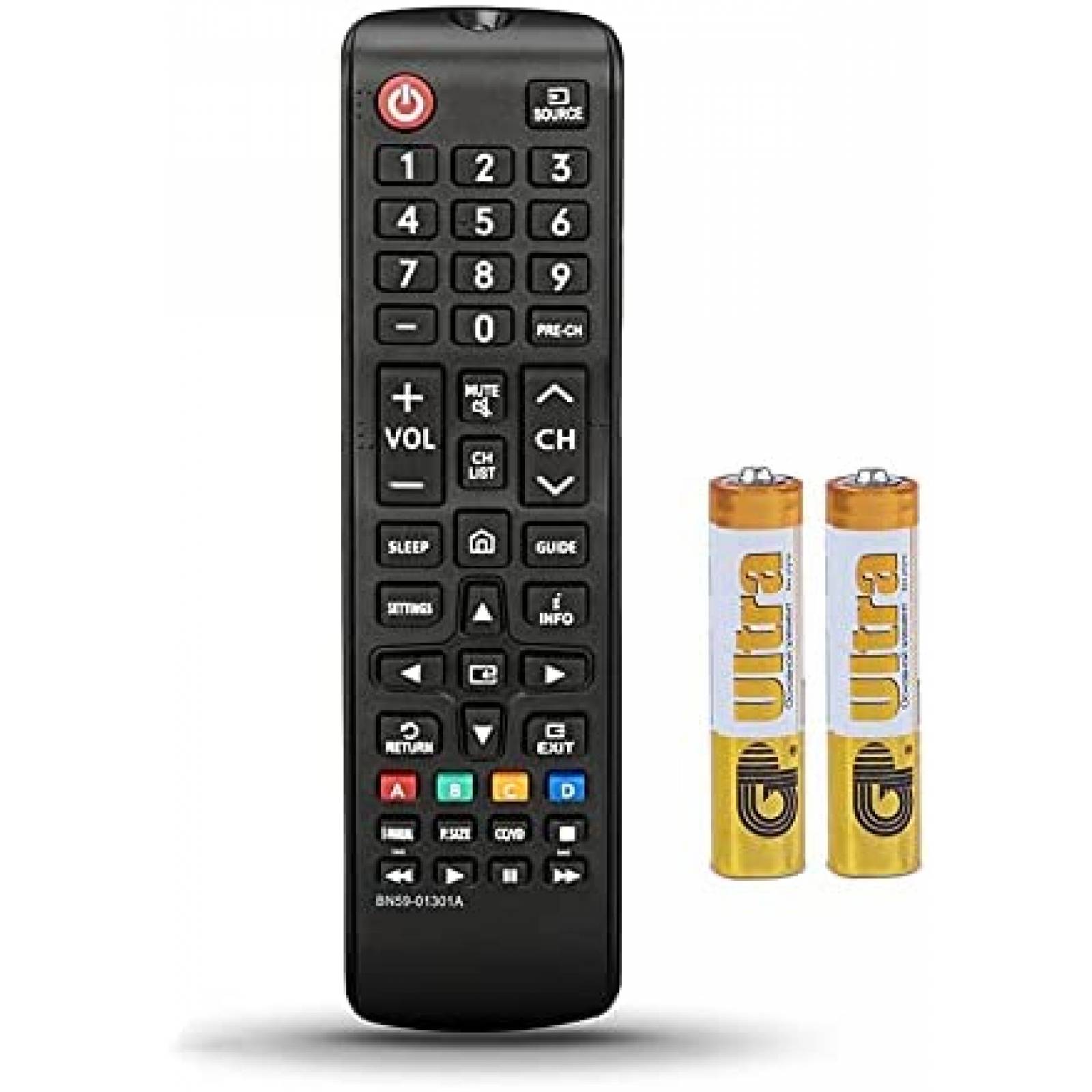 Control para television LED Samsung AWO con baterias -Negro