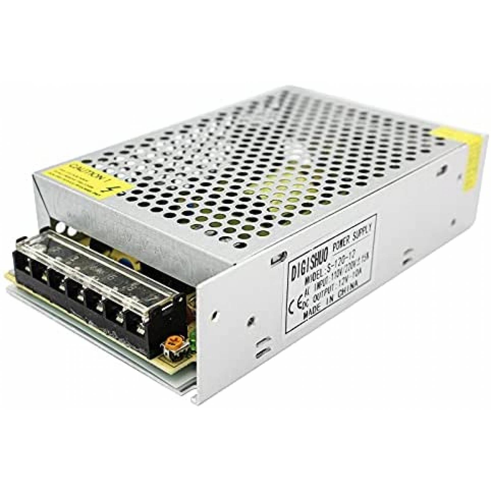 Adaptador de fuente de alimentacion DIGISHUO DC 12V 10A 120W