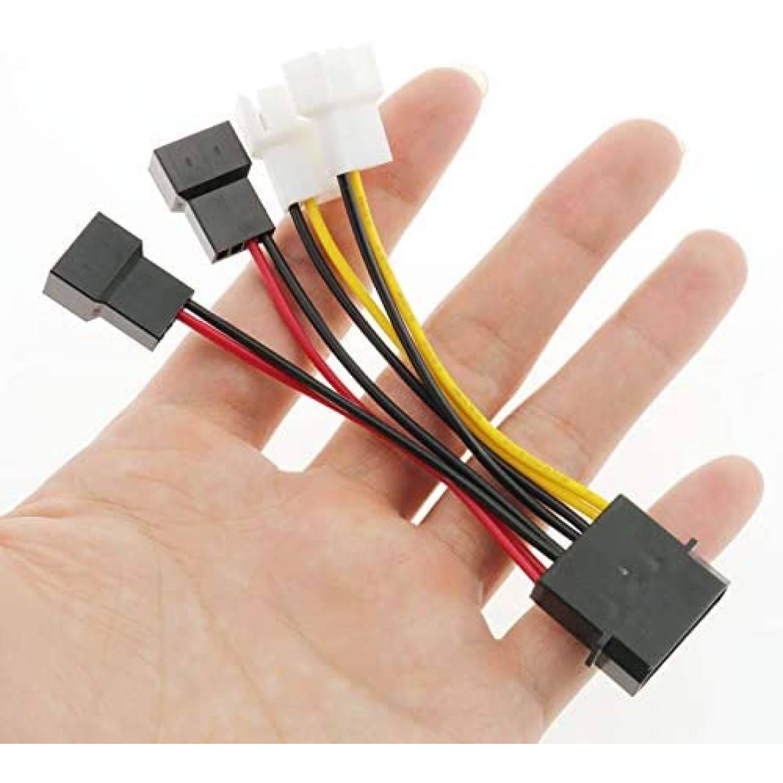 Cable de 4-pin Molex a 6-pin ITROLLE 2x5V 22 gauge -Negro