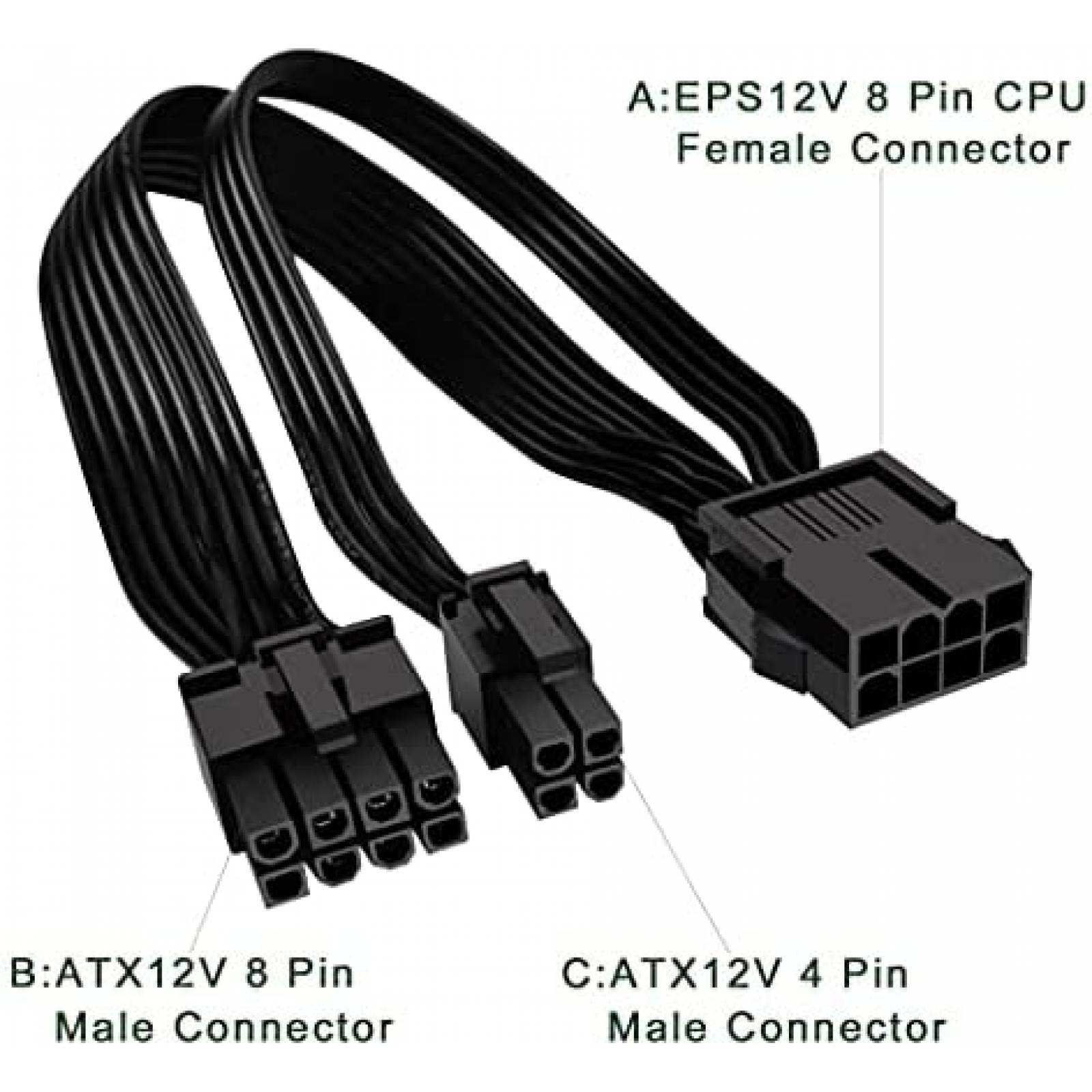 Cable de extension de fuente de alimentacion JZYMOD EPS12V