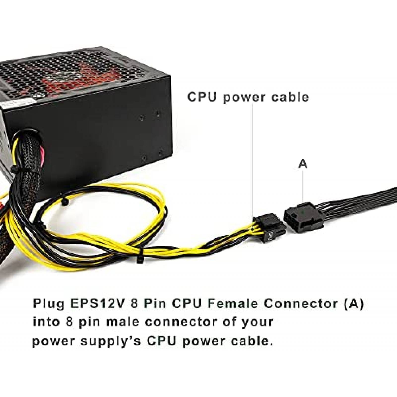 Cable de extension de fuente de alimentacion JZYMOD EPS12V