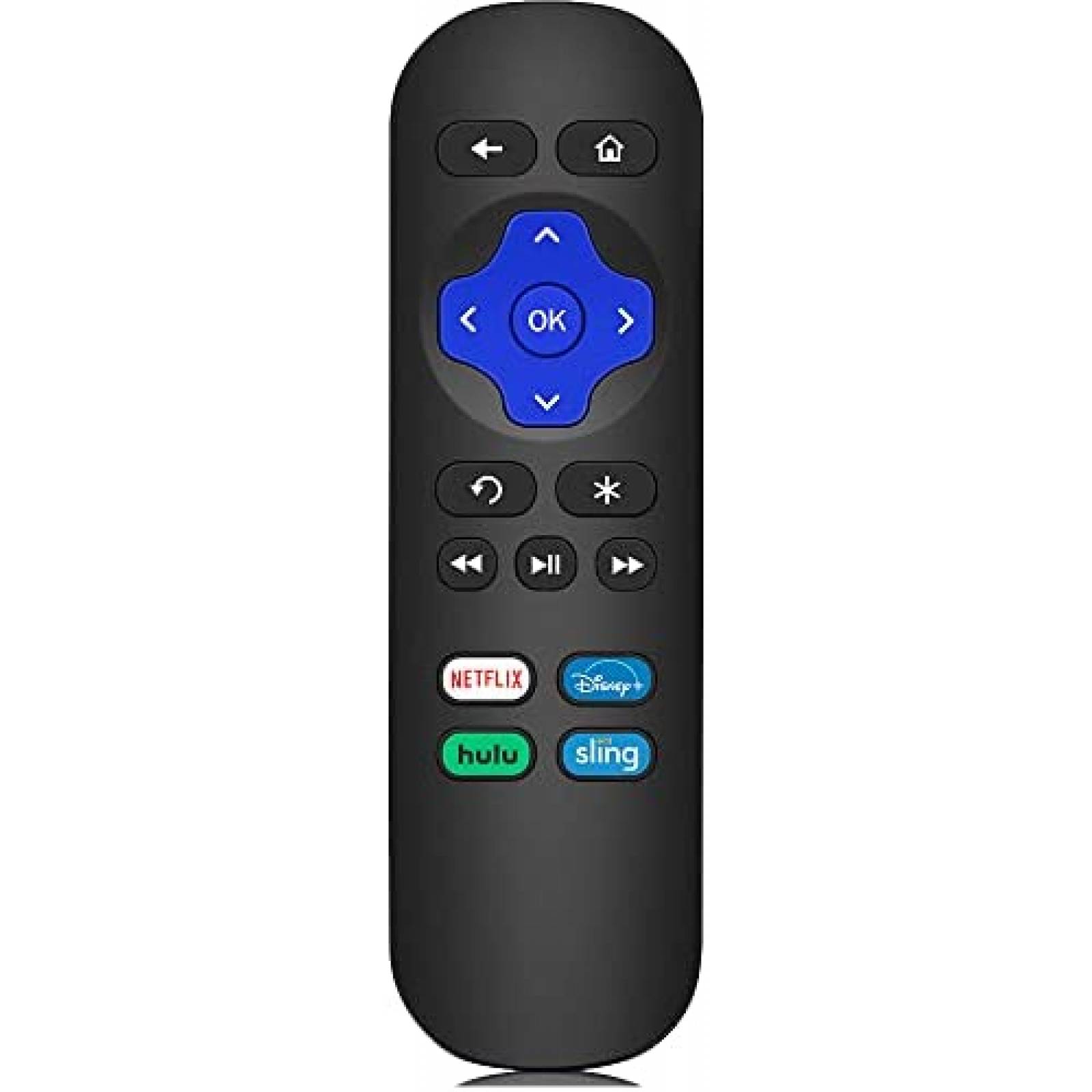 Control Remoto LOUTOC para Roku Express 3900R -Negro