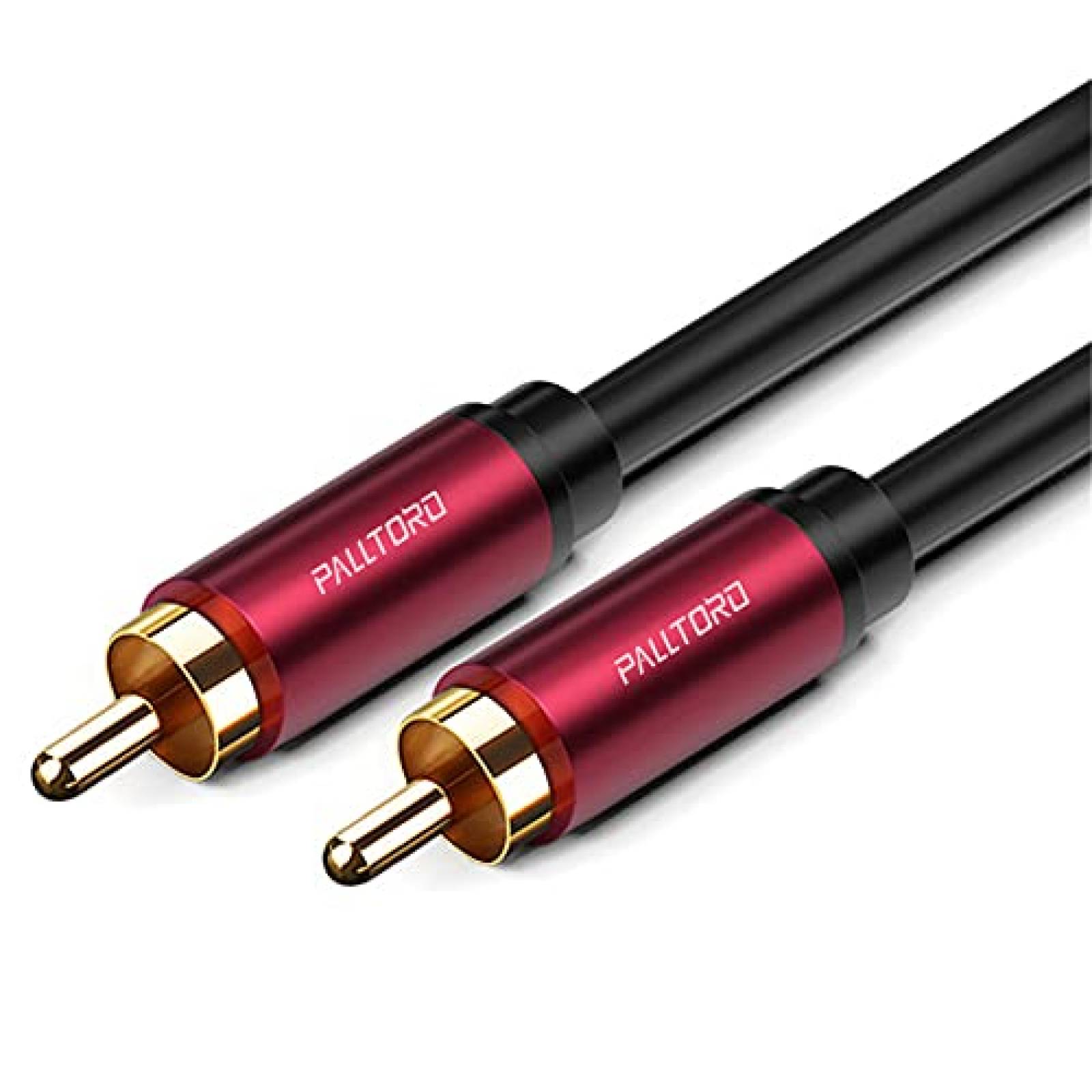 Cable RCA PALLTORO doble blindado de 3.2 pies -Rojo