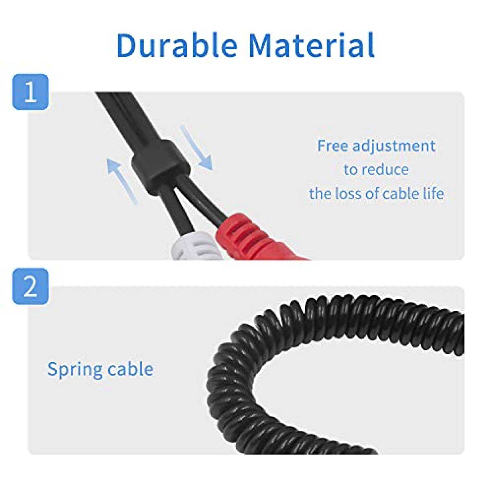 Cable 2 RCA a adaptador 1/4 hembra Poyiccot 2.6ft -Negro