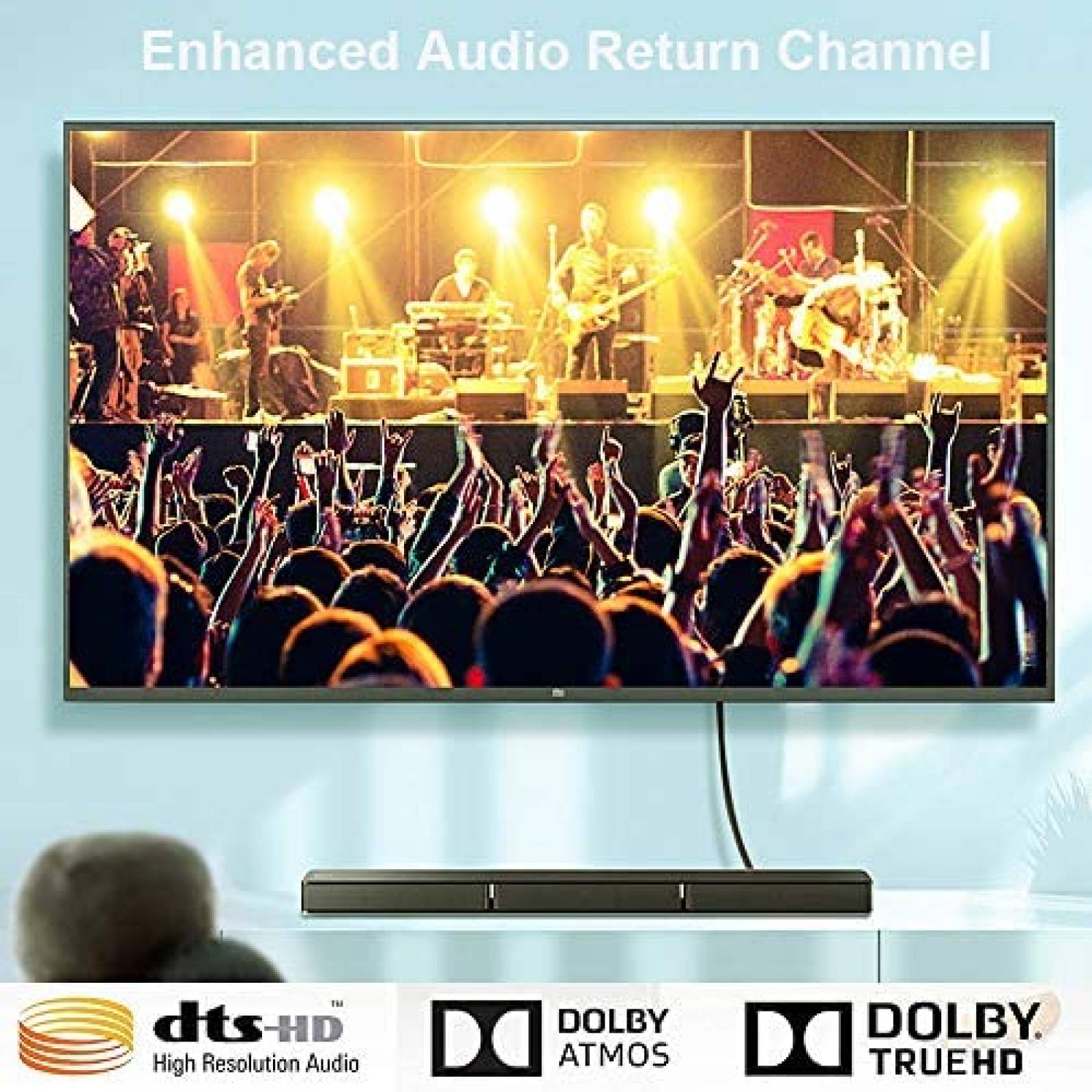 Cable HDMI QCEs HDMI-CABLE-8K-2M 8K 6.6 pies Compatible